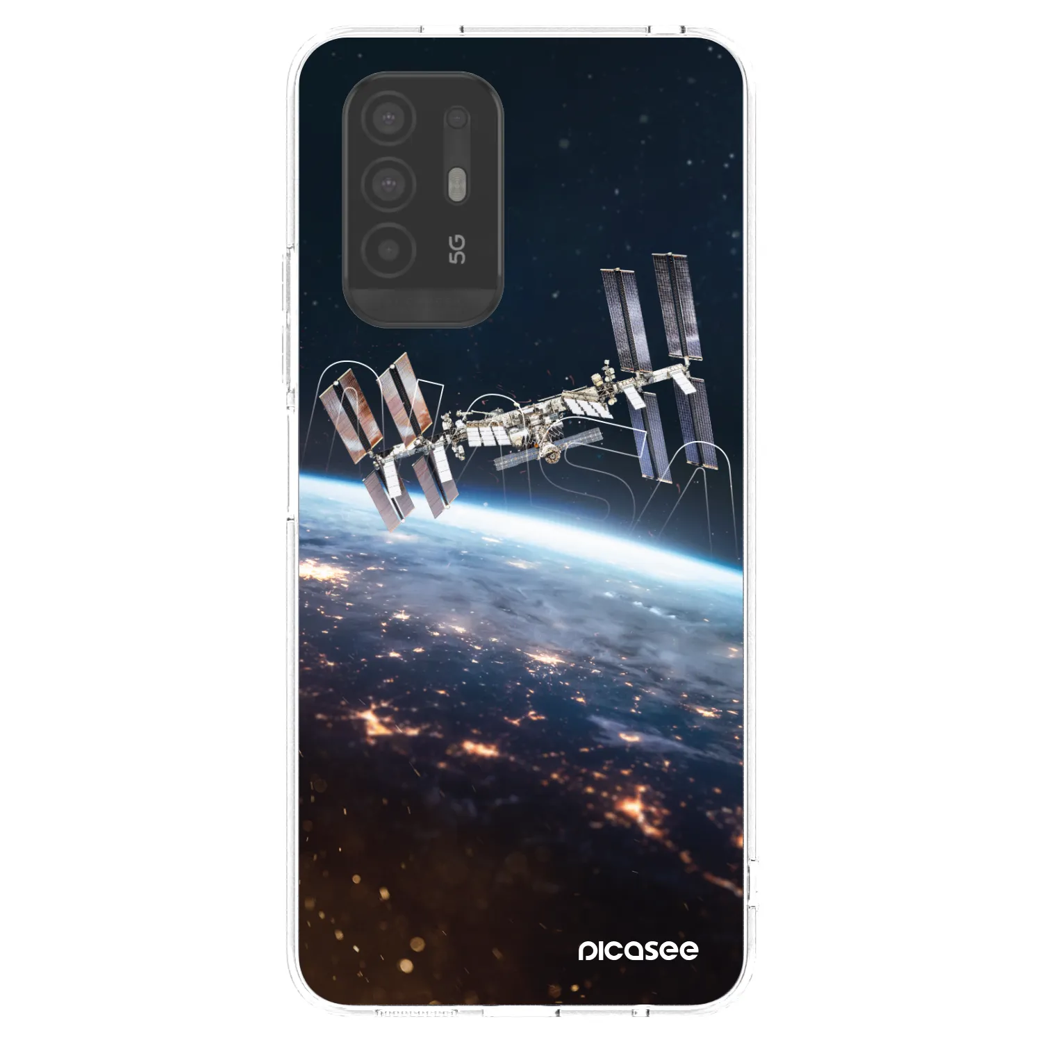 Picasee silikonowe przeźroczyste etui na OPPO A94 5G - Station