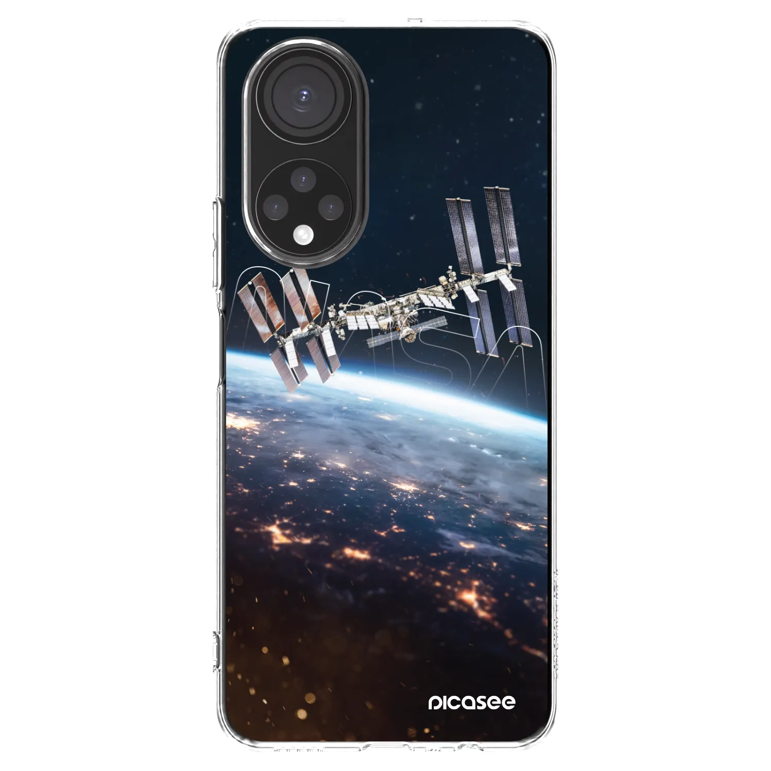 Picasee silikonowe przeźroczyste etui na Honor X7 - Station