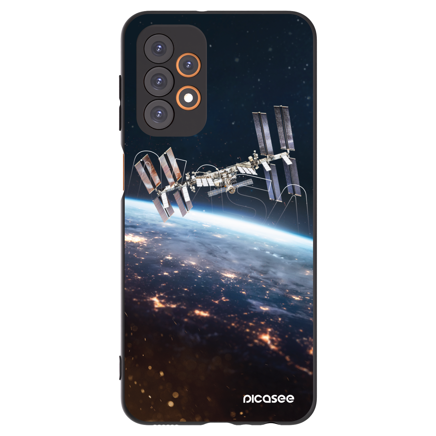 Picasee silikonowe czarne etui na Samsung Galaxy A23 A235F 4G - Station