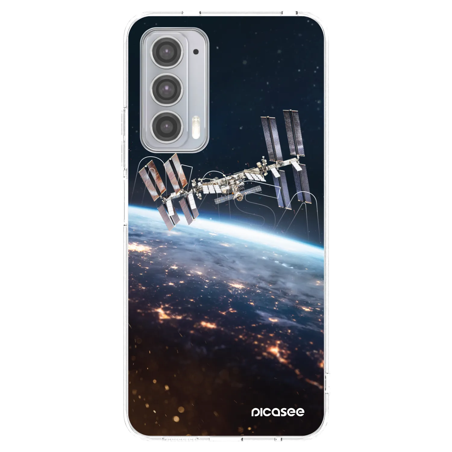 Picasee silikonowe przeźroczyste etui na Motorola Edge 20 - Station