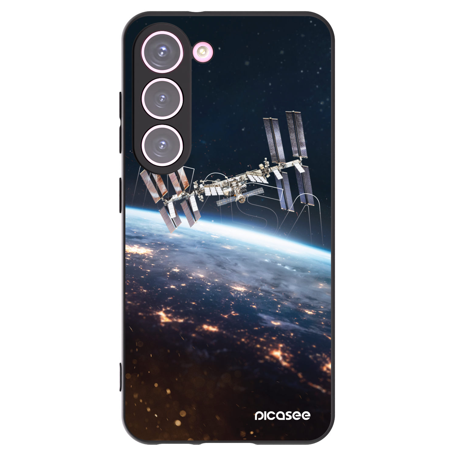Picasee silikonowe czarne etui na Samsung Galaxy S23 5G - Station