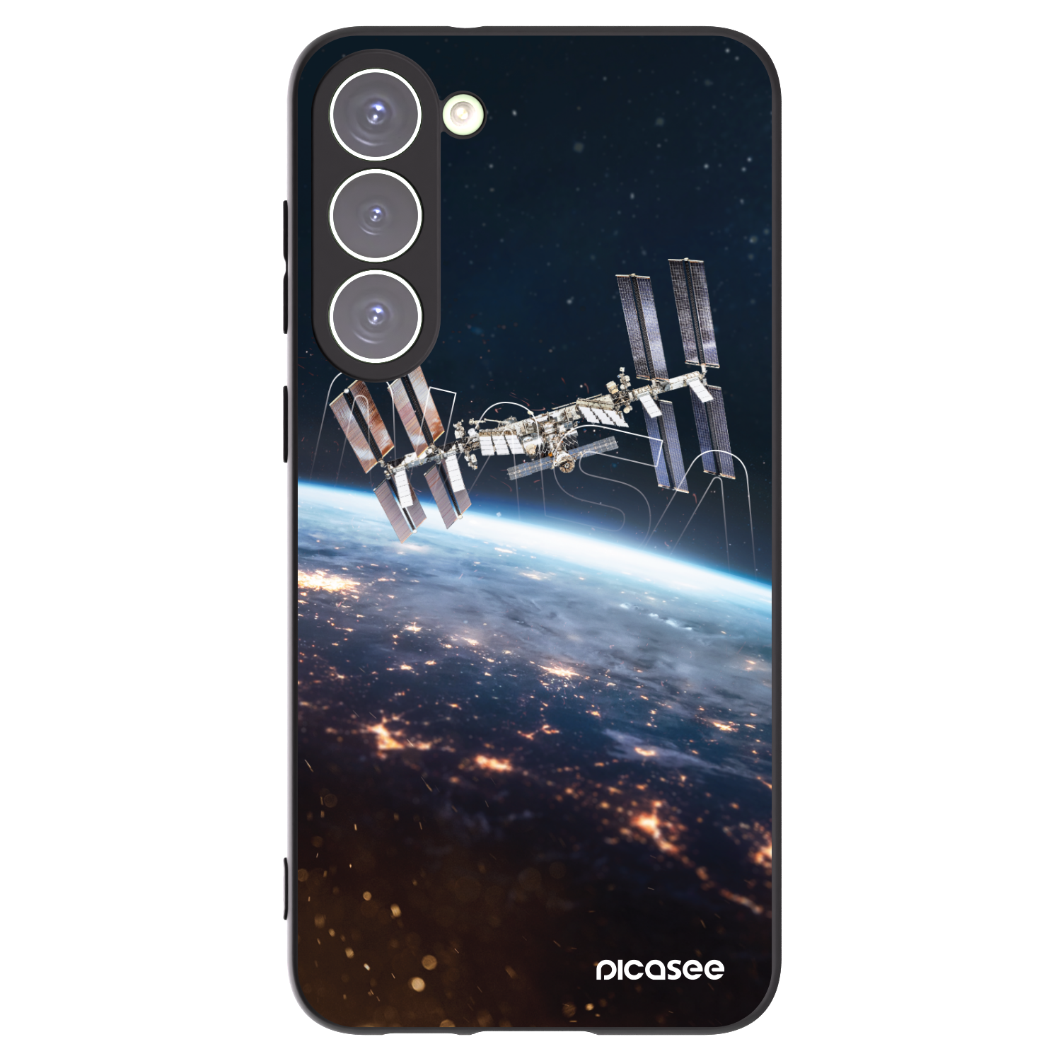 Picasee silikonowe czarne etui na Samsung Galaxy S23+ 5G - Station