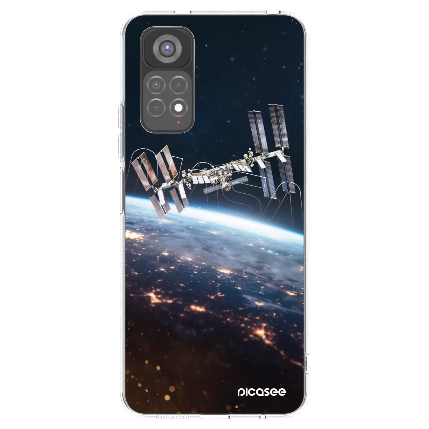Picasee silikonowe przeźroczyste etui na Xiaomi Redmi Note 11S 5G - Station