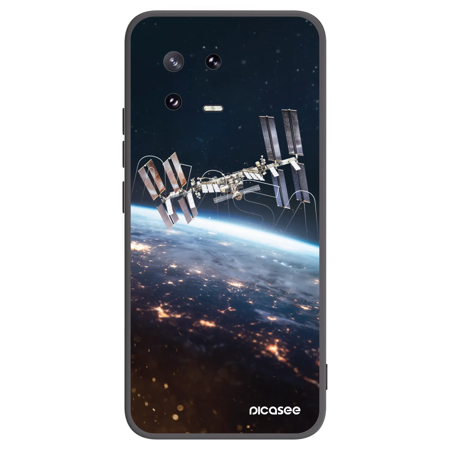 Picasee silikonowe czarne etui na Xiaomi 13 Pro - Station