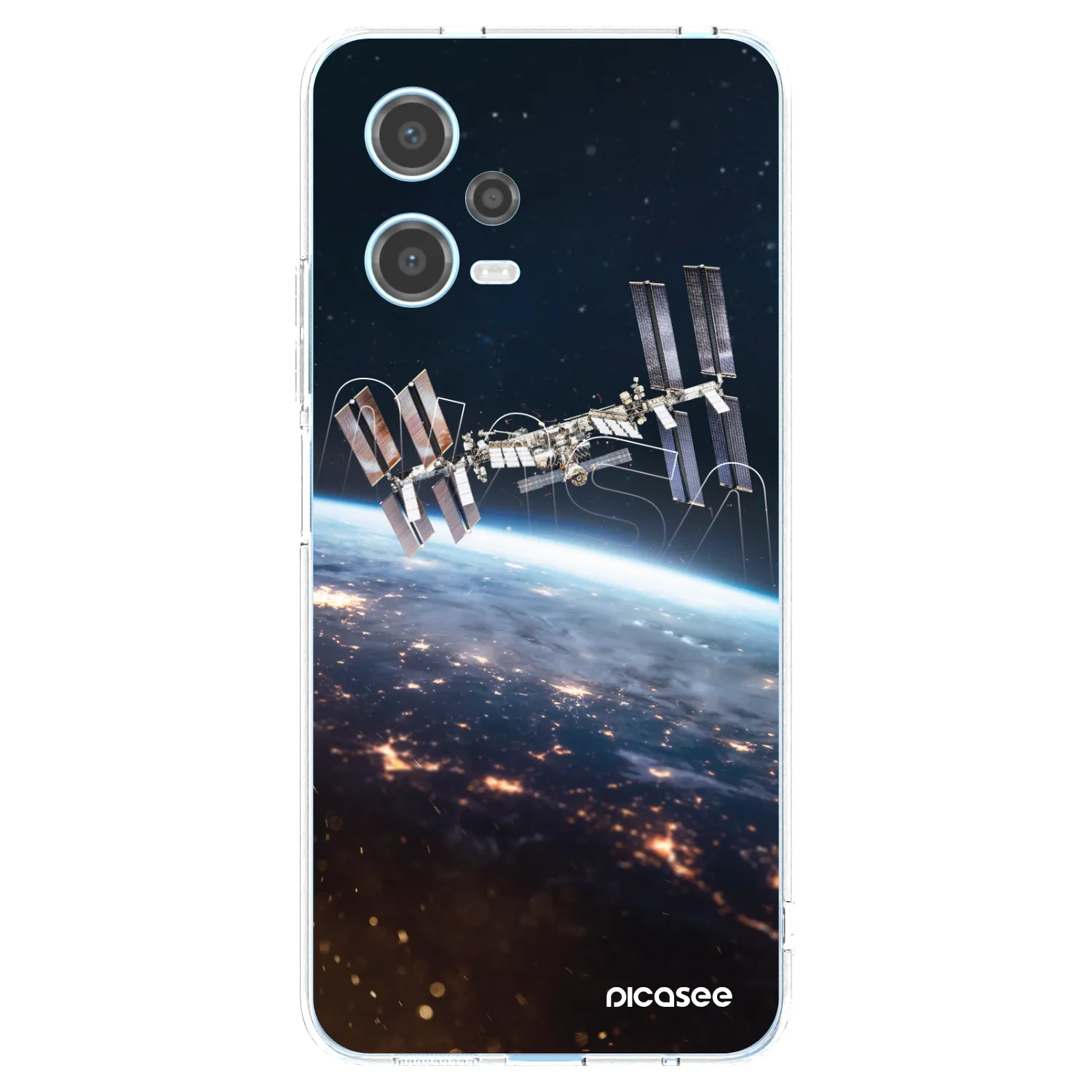 Picasee silikonowe przeźroczyste etui na Xiaomi Redmi Note 12 5G - Station