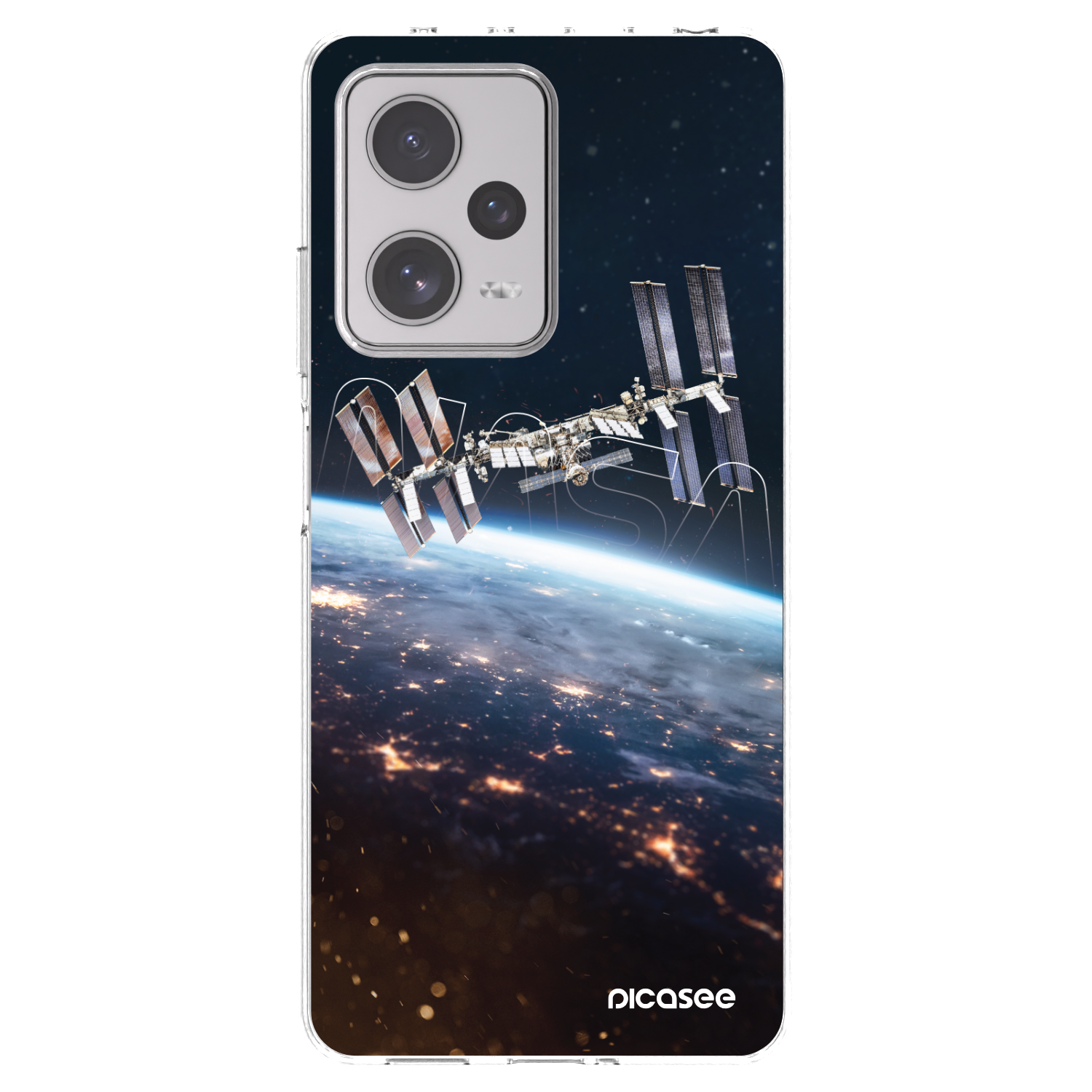 Picasee silikonowe przeźroczyste etui na Xiaomi Redmi Note 12 Pro+ 5G - Station