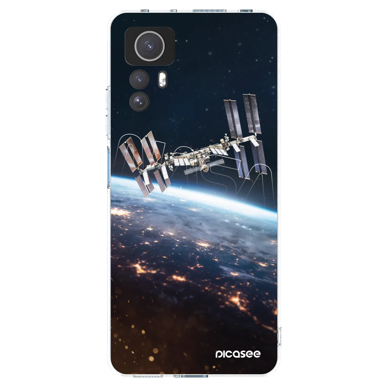 Picasee silikonowe przeźroczyste etui na Xiaomi Redmi Note 12S - Station