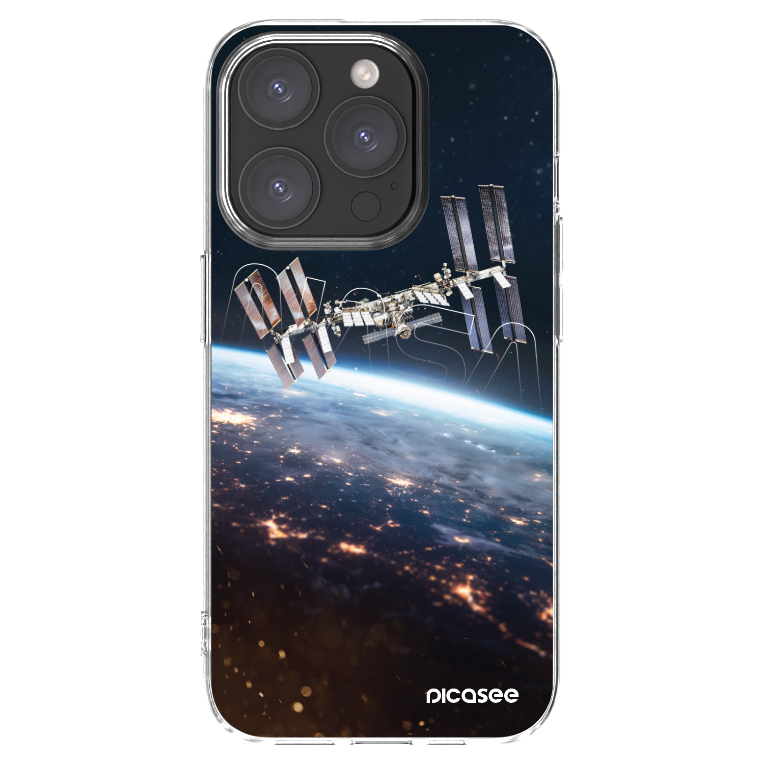 Picasee silikonowe przeźroczyste etui na Apple iPhone 15 Pro - Station