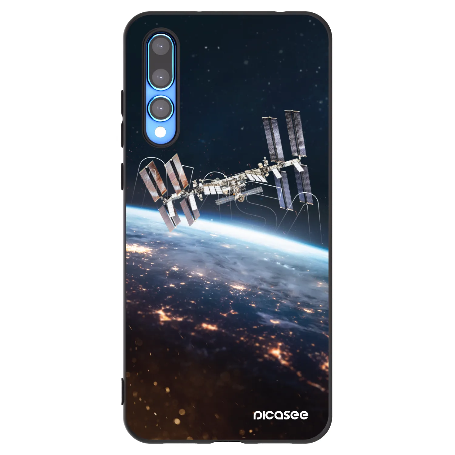 Picasee silikonowe czarne etui na Huawei P20 Pro - Station