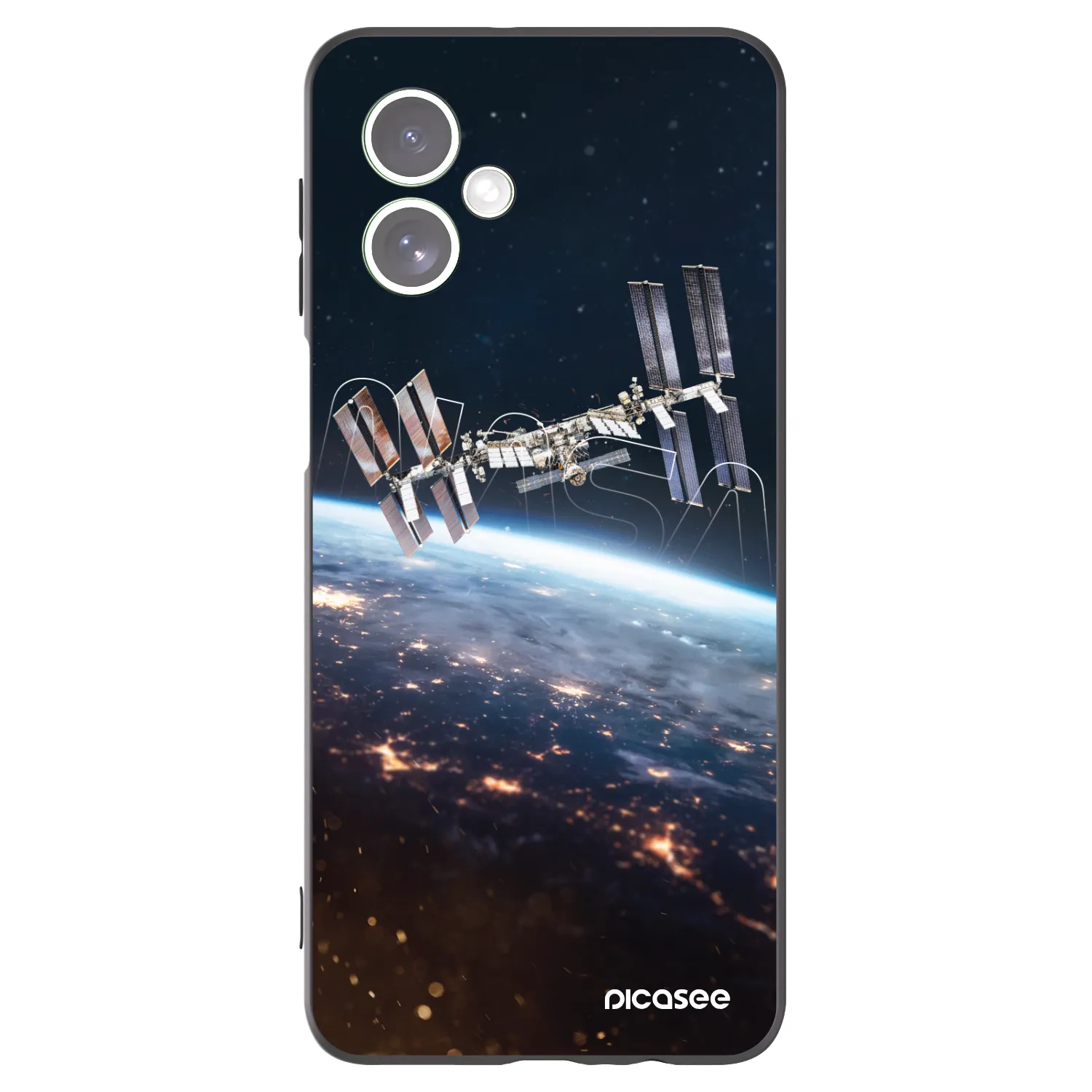 Picasee silikonowe czarne etui na Motorola Moto G54 5G - Station