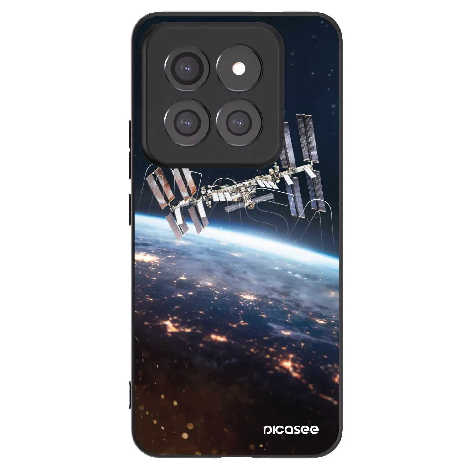 Picasee silikonowe czarne etui na Xiaomi 14 Pro - Station
