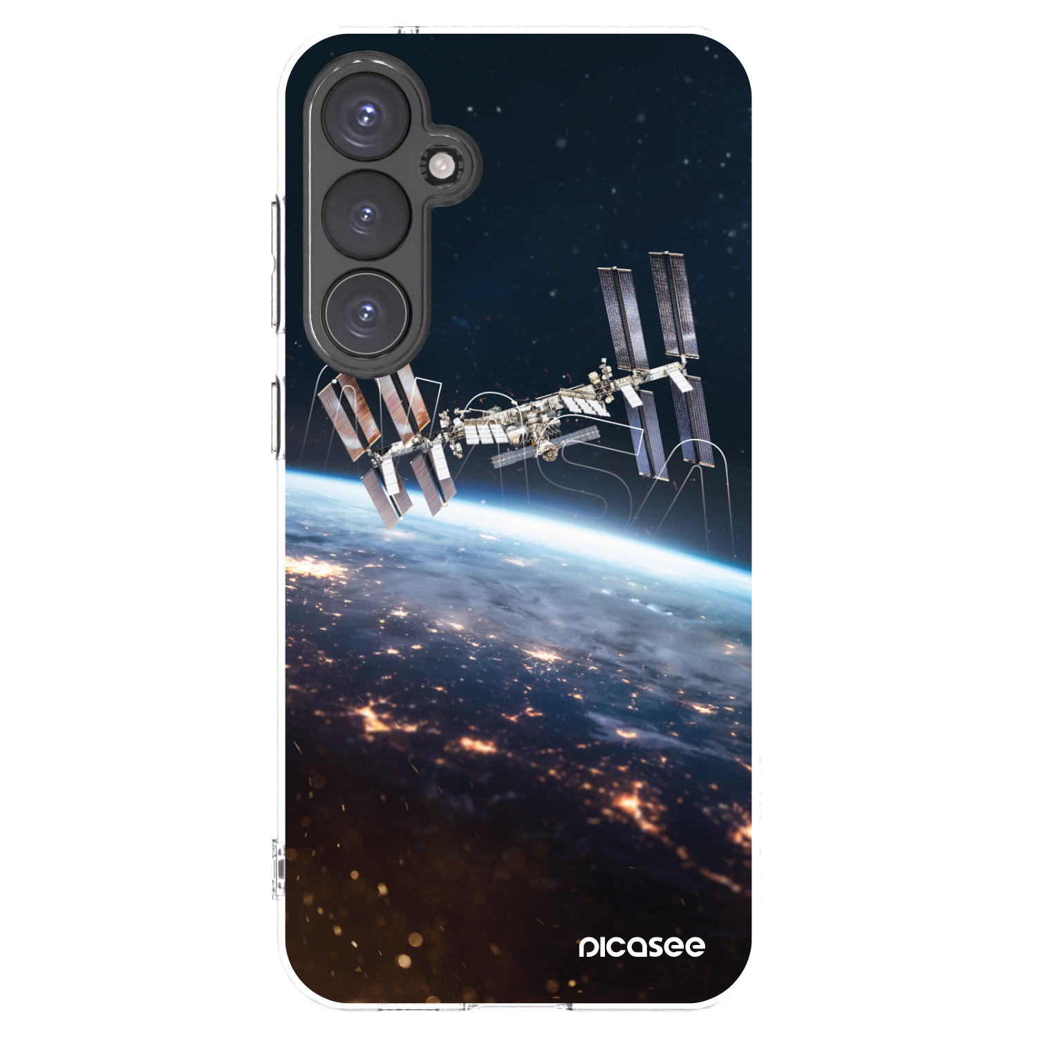 Picasee silikonowe przeźroczyste etui na Samsung Galaxy S23 FE S711B - Station