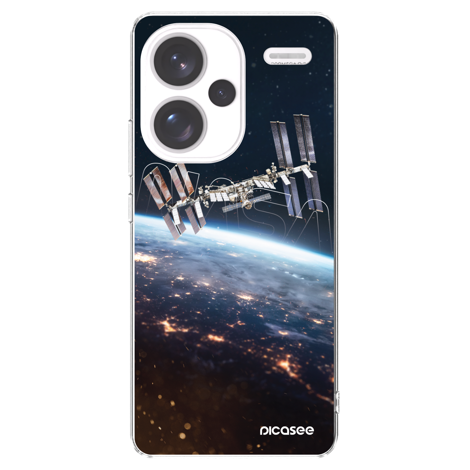 Picasee silikonowe przeźroczyste etui na Xiaomi Redmi Note 13 Pro+ 5G - Station