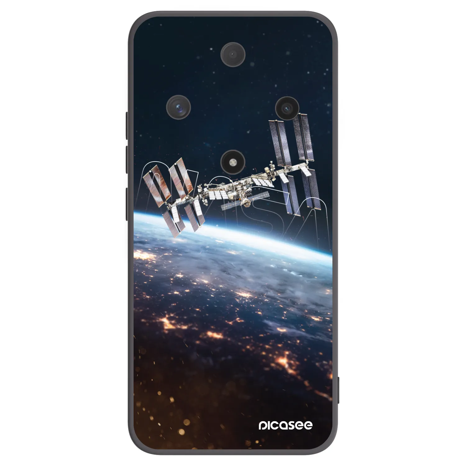 Picasee silikonowe czarne etui na Honor Magic6 Lite 5G - Station