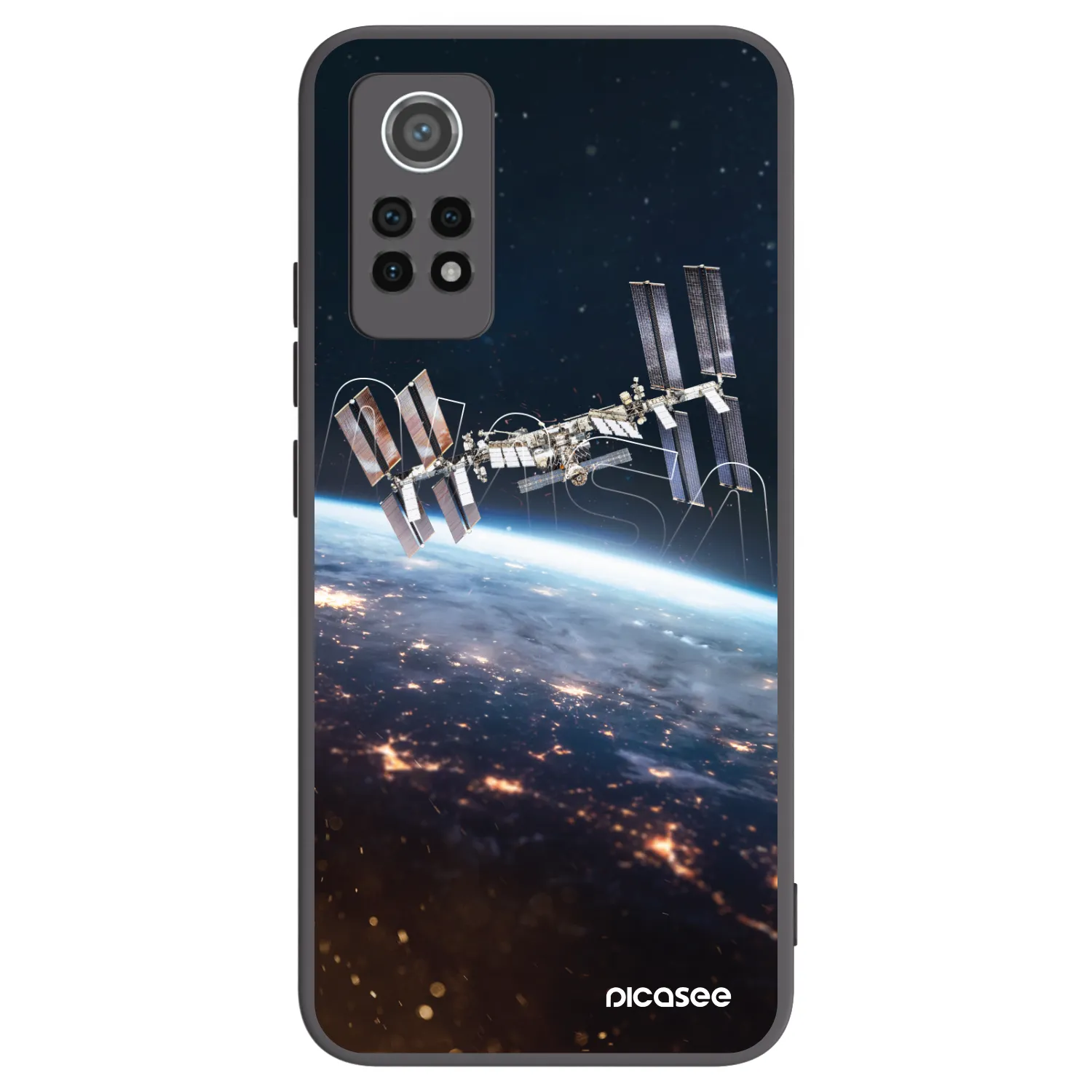 Picasee silikonowe czarne etui na Xiaomi Redmi Note 12 Pro 4G - Station