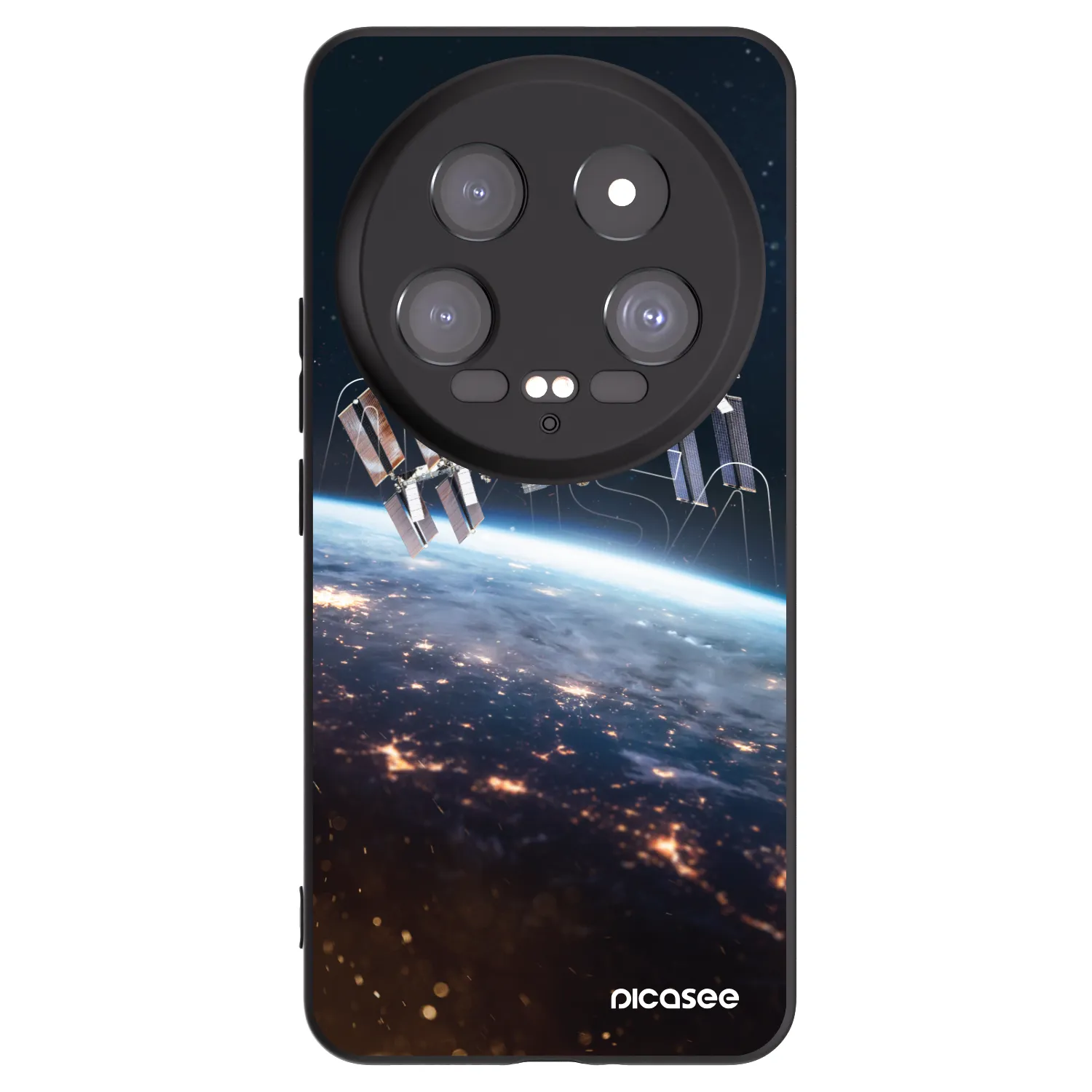 Picasee silikonowe czarne etui na Xiaomi 14 Ultra - Station