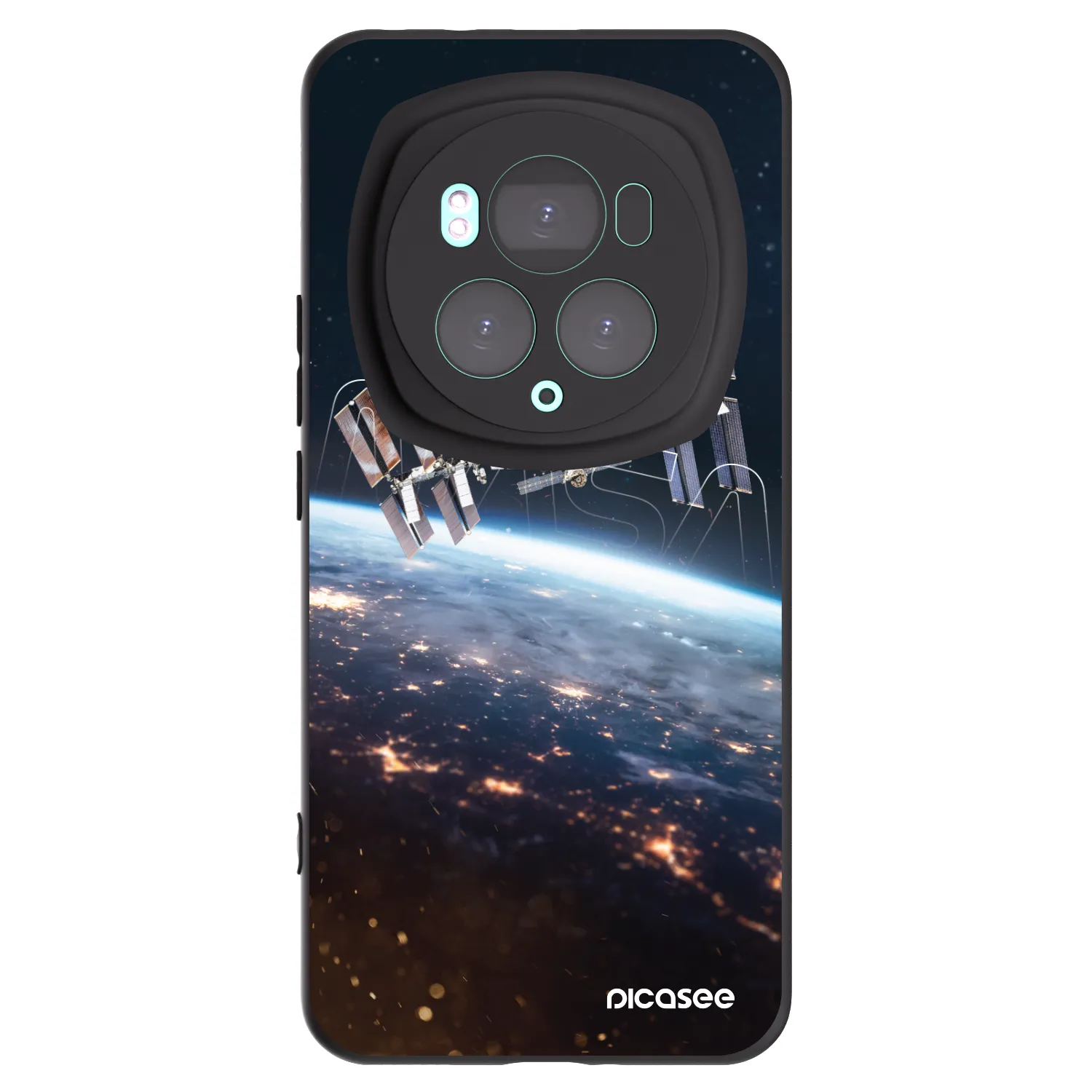 Picasee silikonowe czarne etui na Honor Magic6 Pro - Station