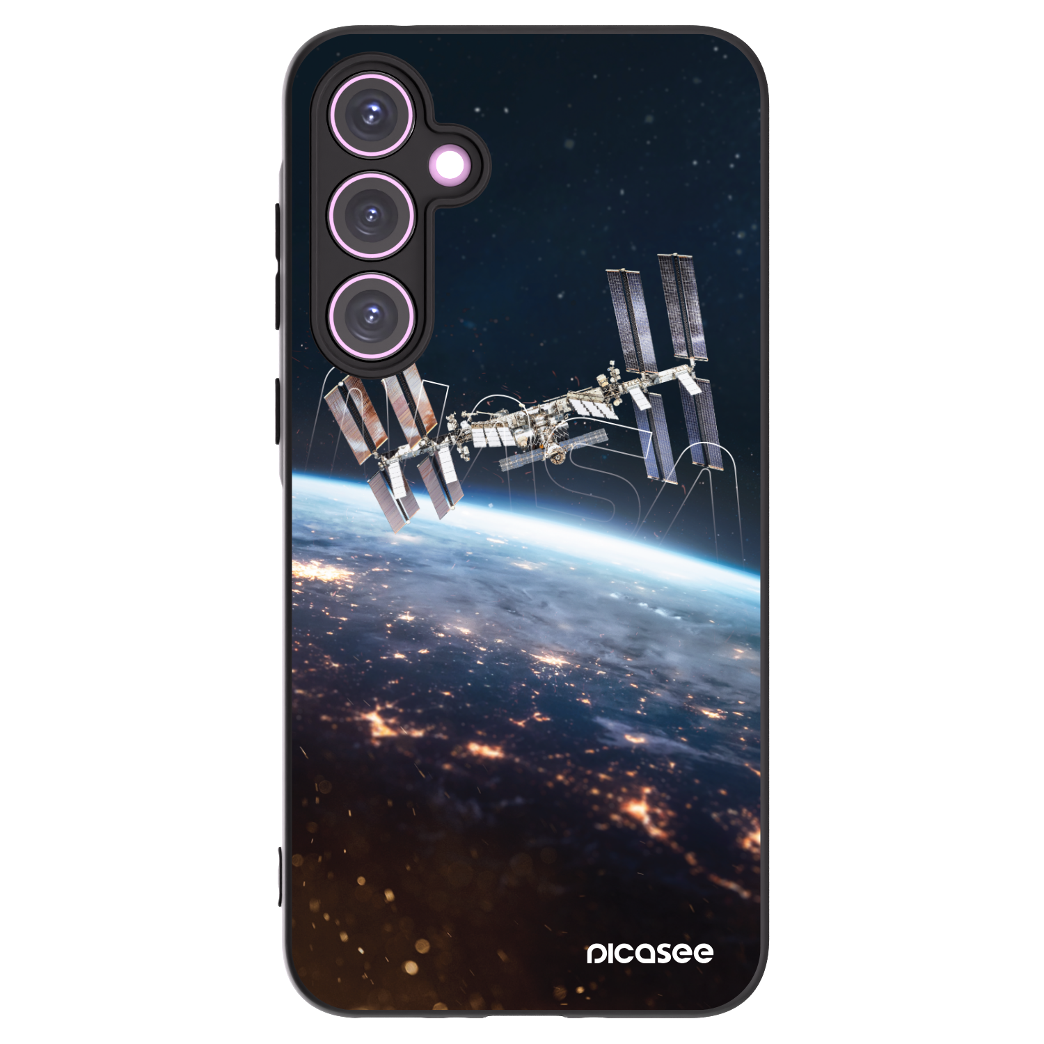 Picasee silikonowe czarne etui na Samsung Galaxy A35 5G A356B - Station