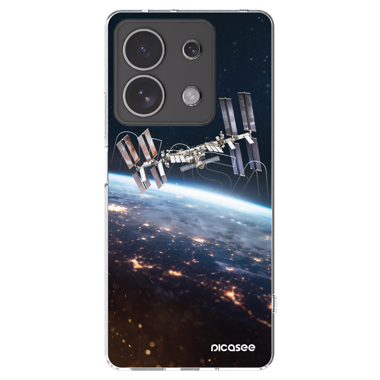 Picasee silikonowe przeźroczyste etui na Xiaomi Redmi Note 13 4G - Station