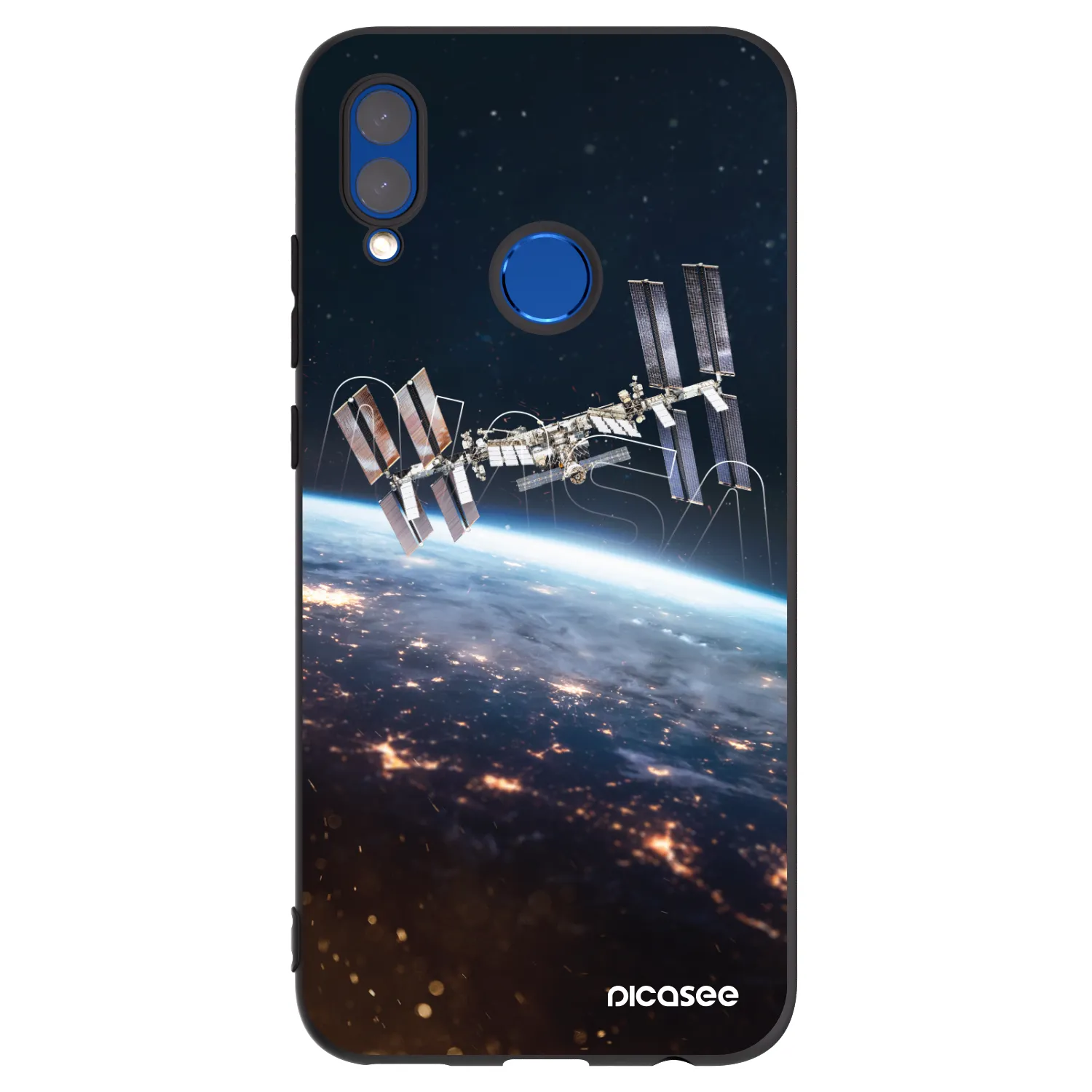 Picasee silikonowe czarne etui na Huawei P Smart 2019 - Station