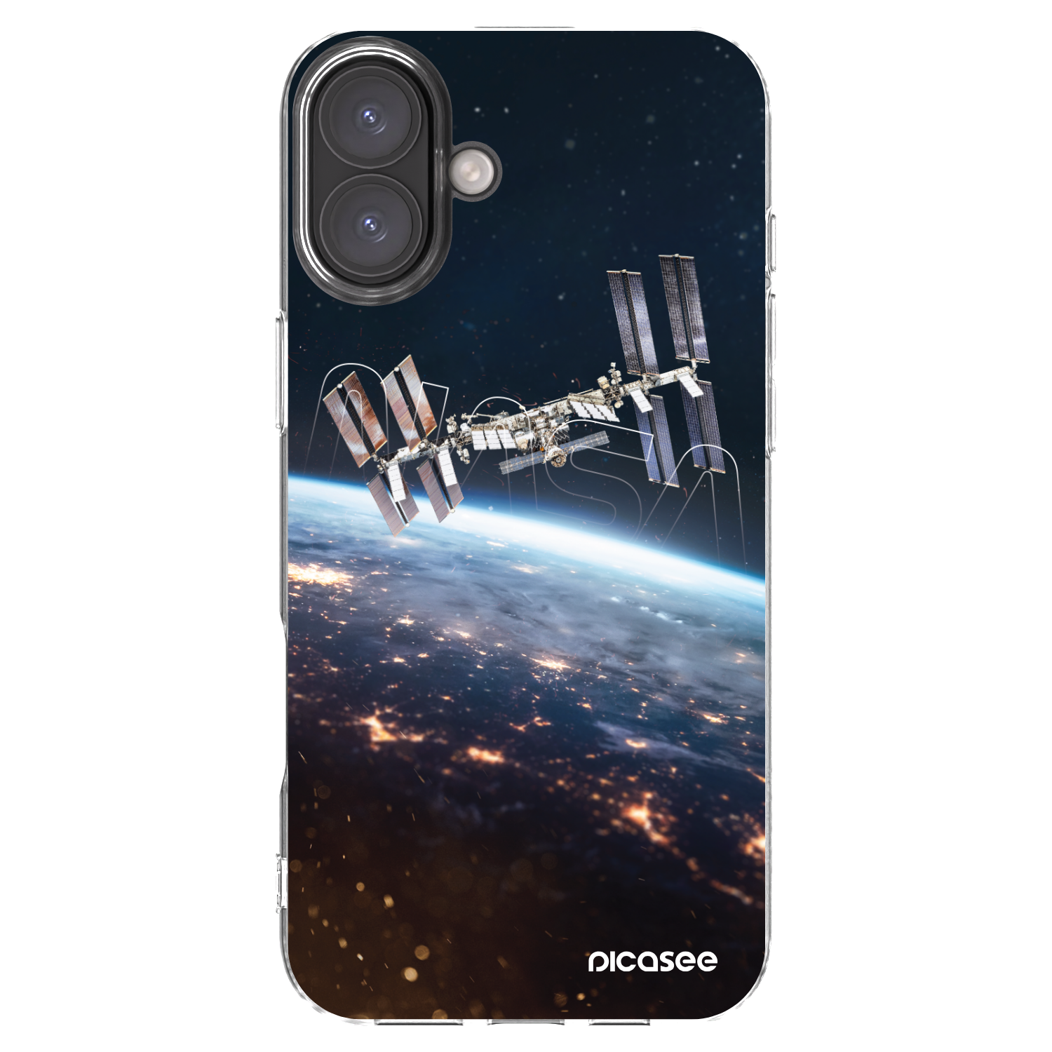 Picasee silikonowe przeźroczyste etui na Apple iPhone 16 Plus - Station