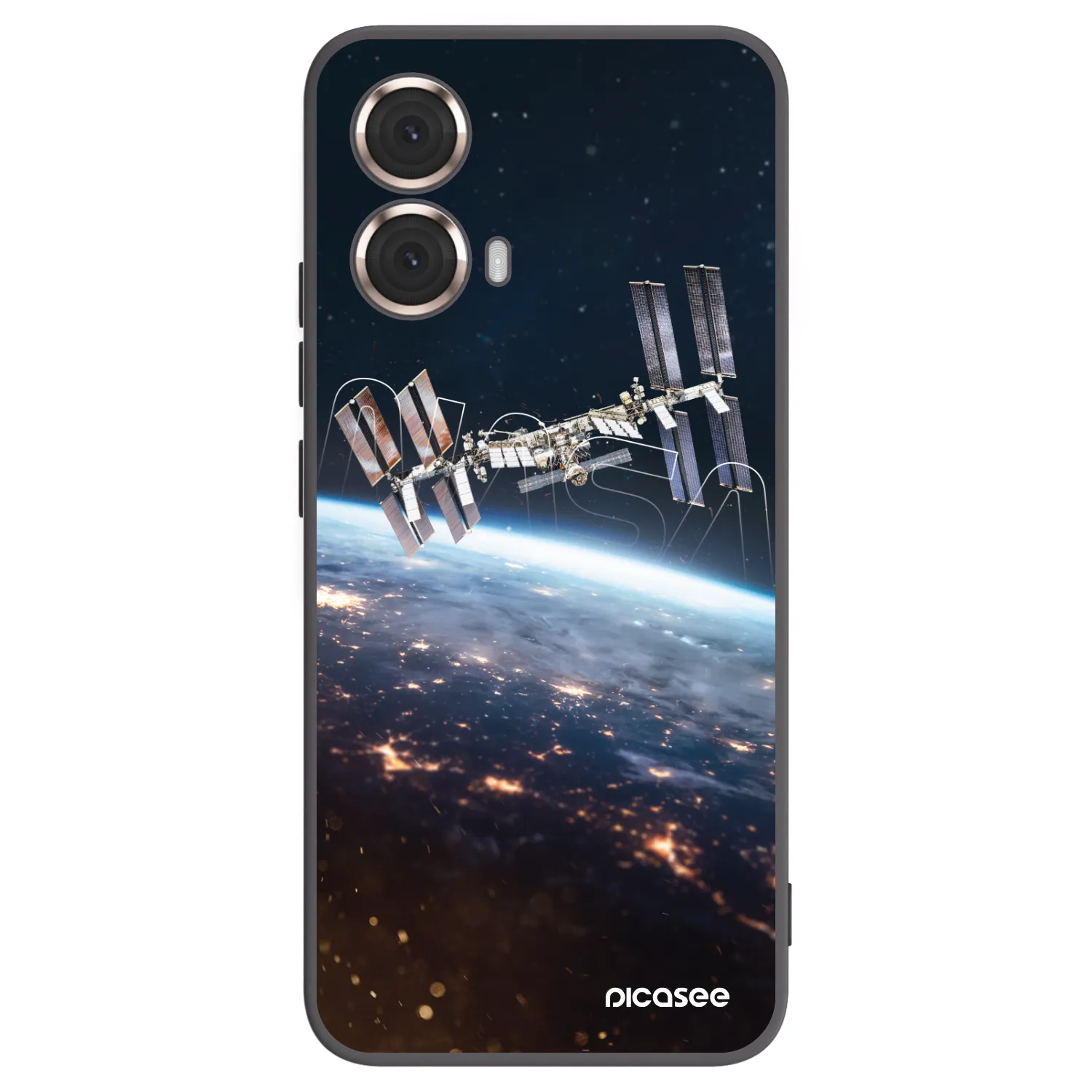 Picasee silikonowe czarne etui na Motorola Moto G85 - Station