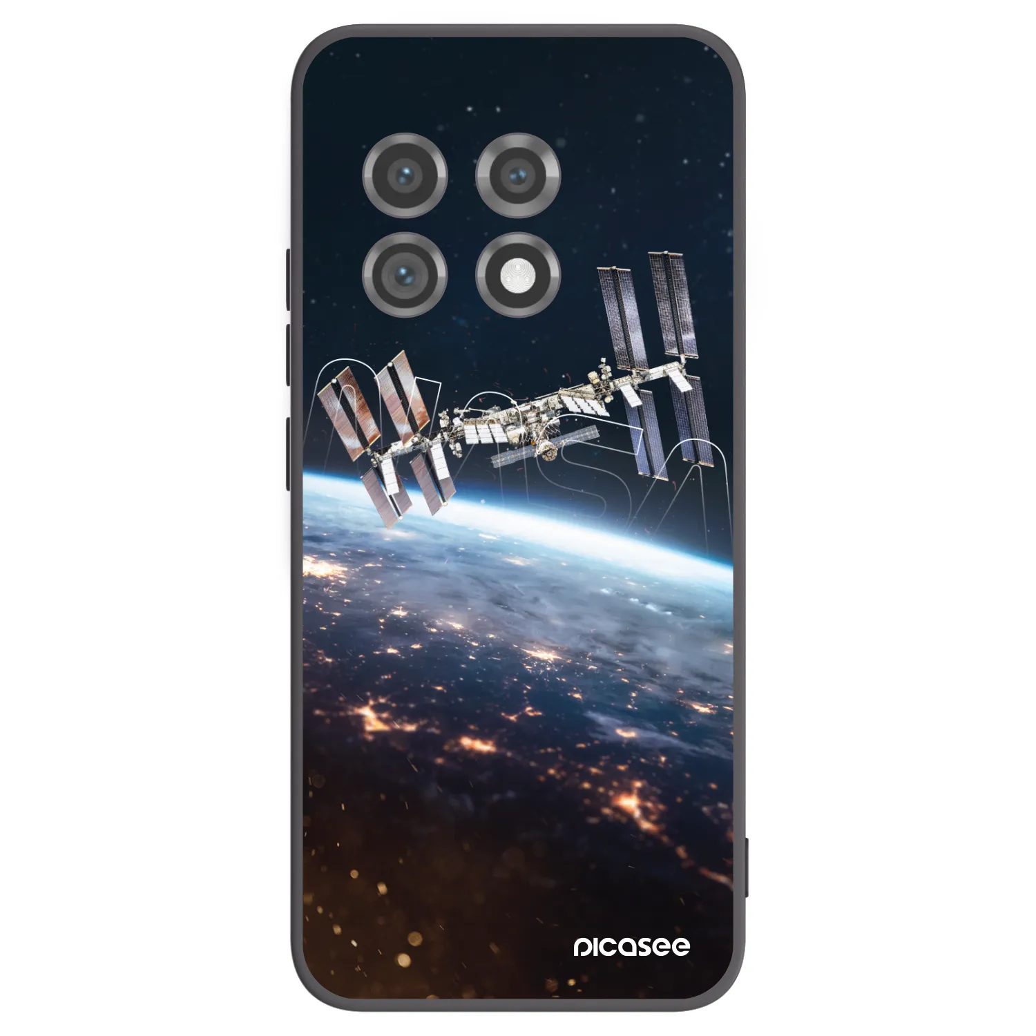 Picasee silikonowe czarne etui na OnePlus 11 5G - Station