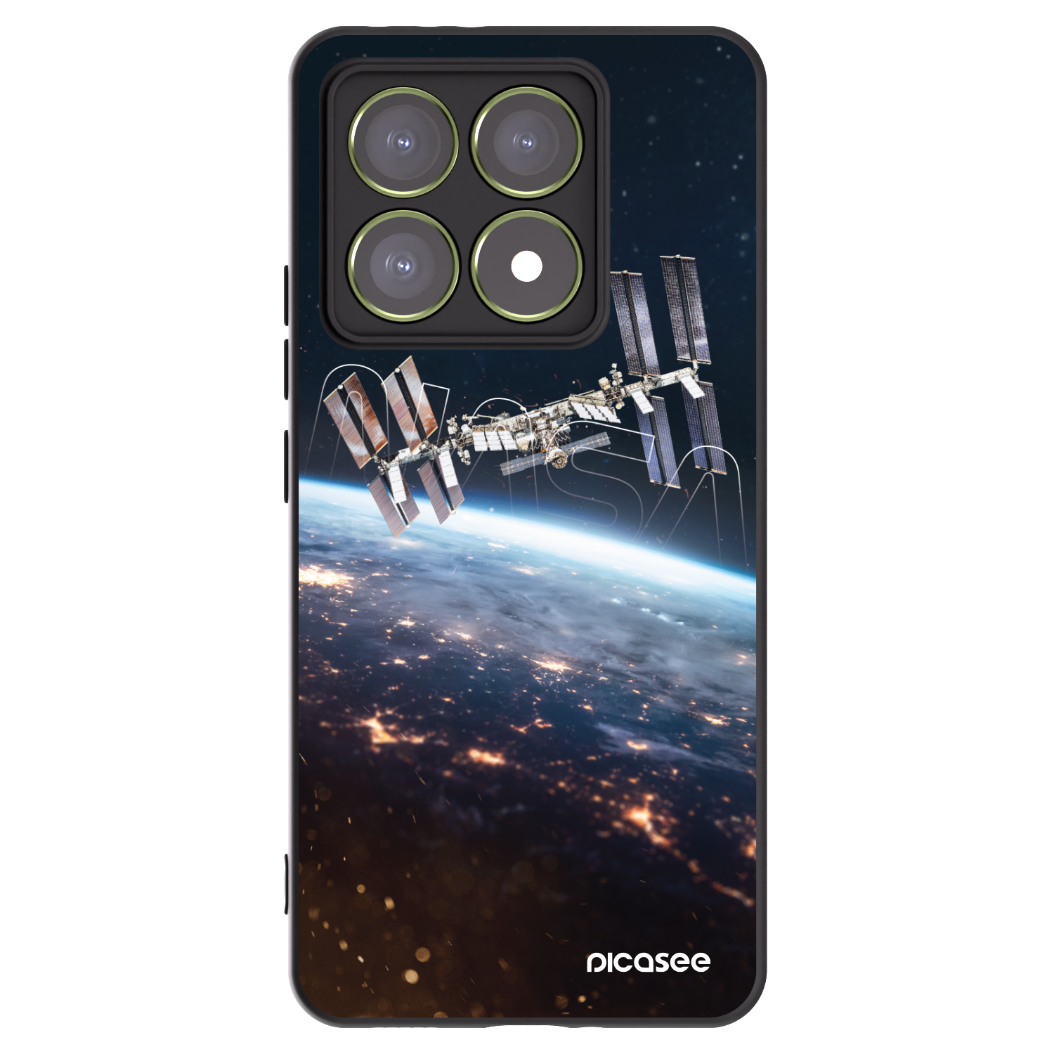 Picasee silikonowe czarne etui na Xiaomi 14T - Station