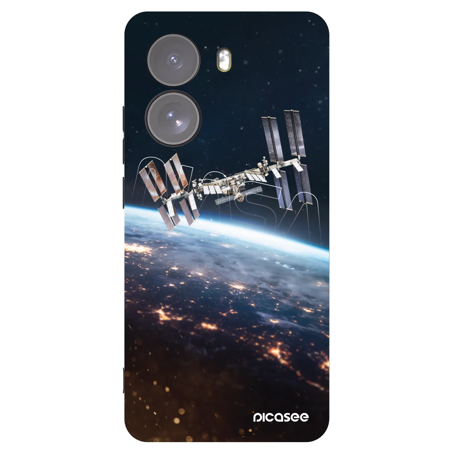 Picasee silikonowe czarne etui na Xiaomi Poco X7 - Station