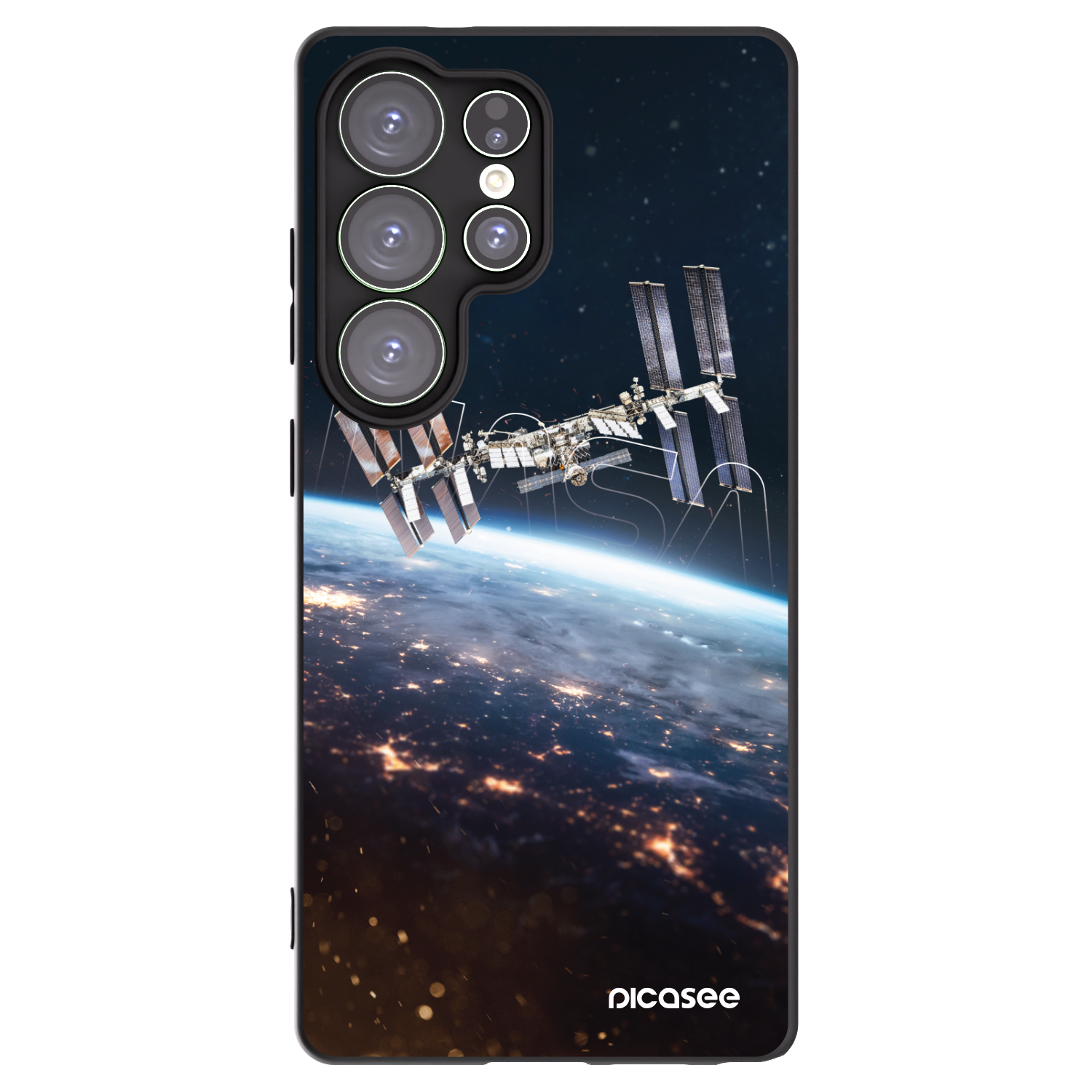 Picasee silikonowe czarne etui na Samsung Galaxy S25 Ultra 5G - Station
