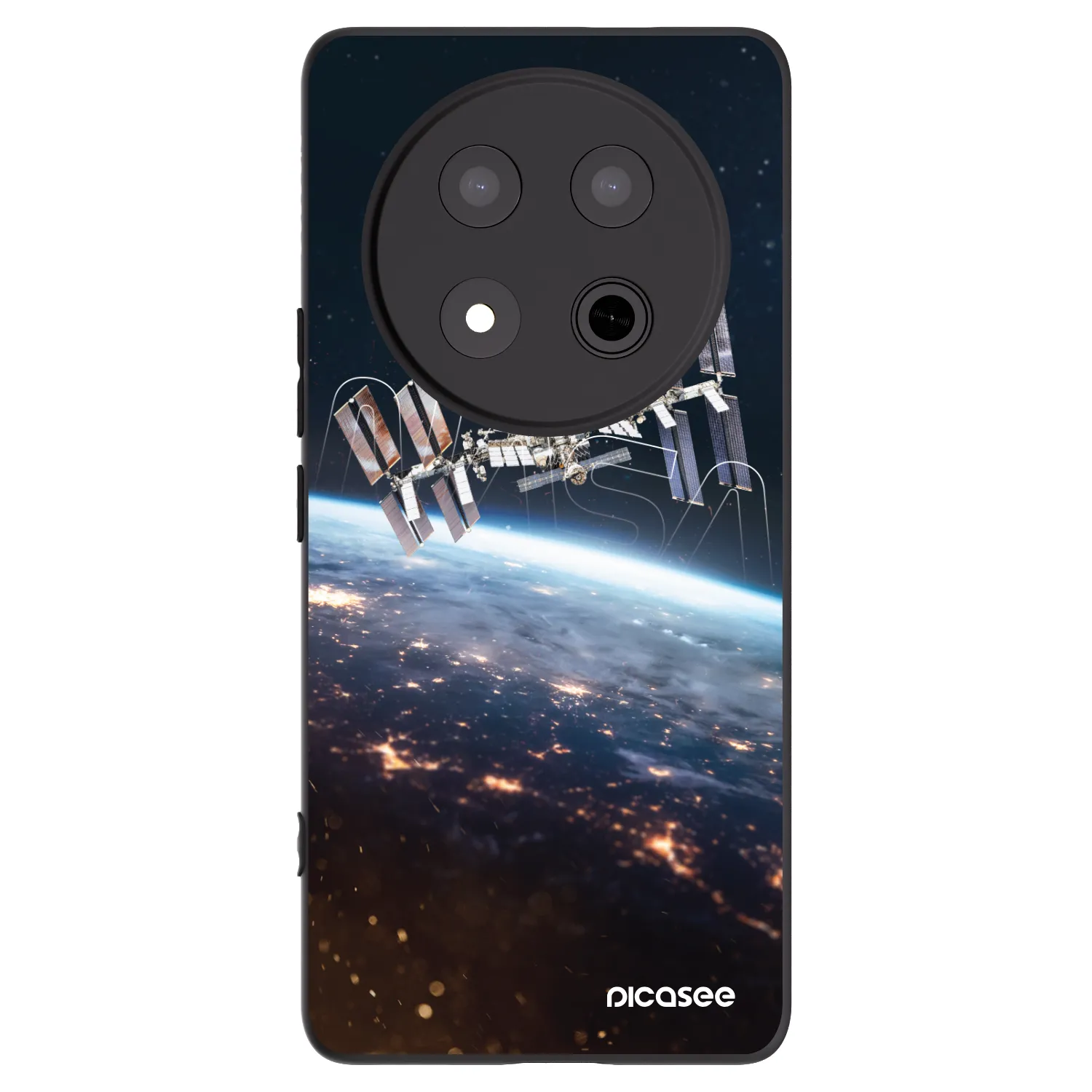 Picasee silikonowe czarne etui na Honor Magic7 Lite 5G - Station