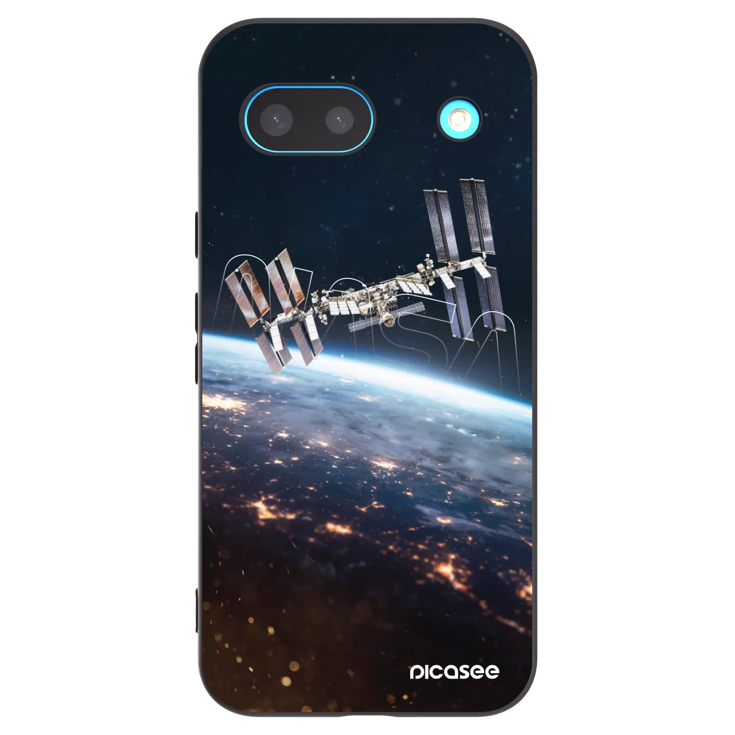 Picasee silikonowe czarne etui na Google Pixel 8a - Station