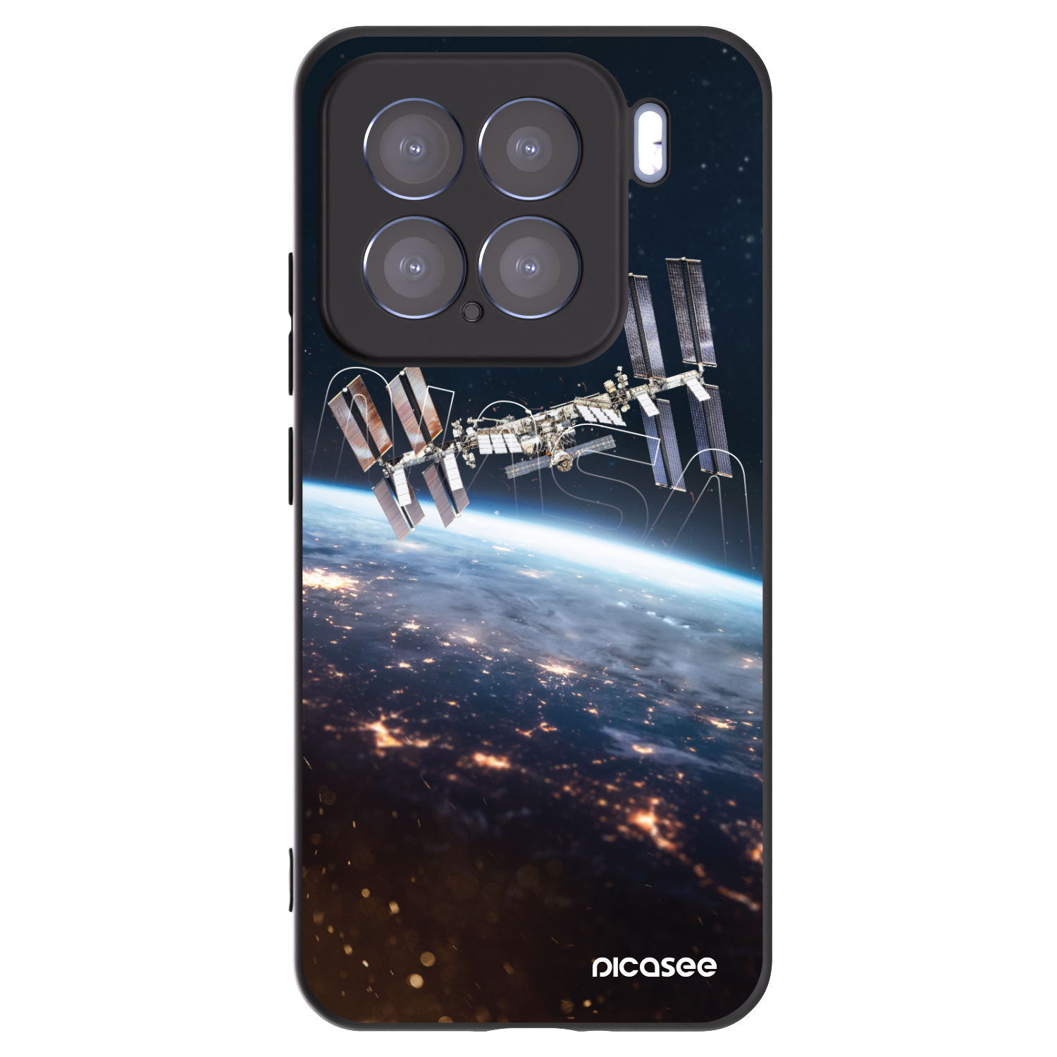 Picasee silikonowe czarne etui na Xiaomi 15 - Station