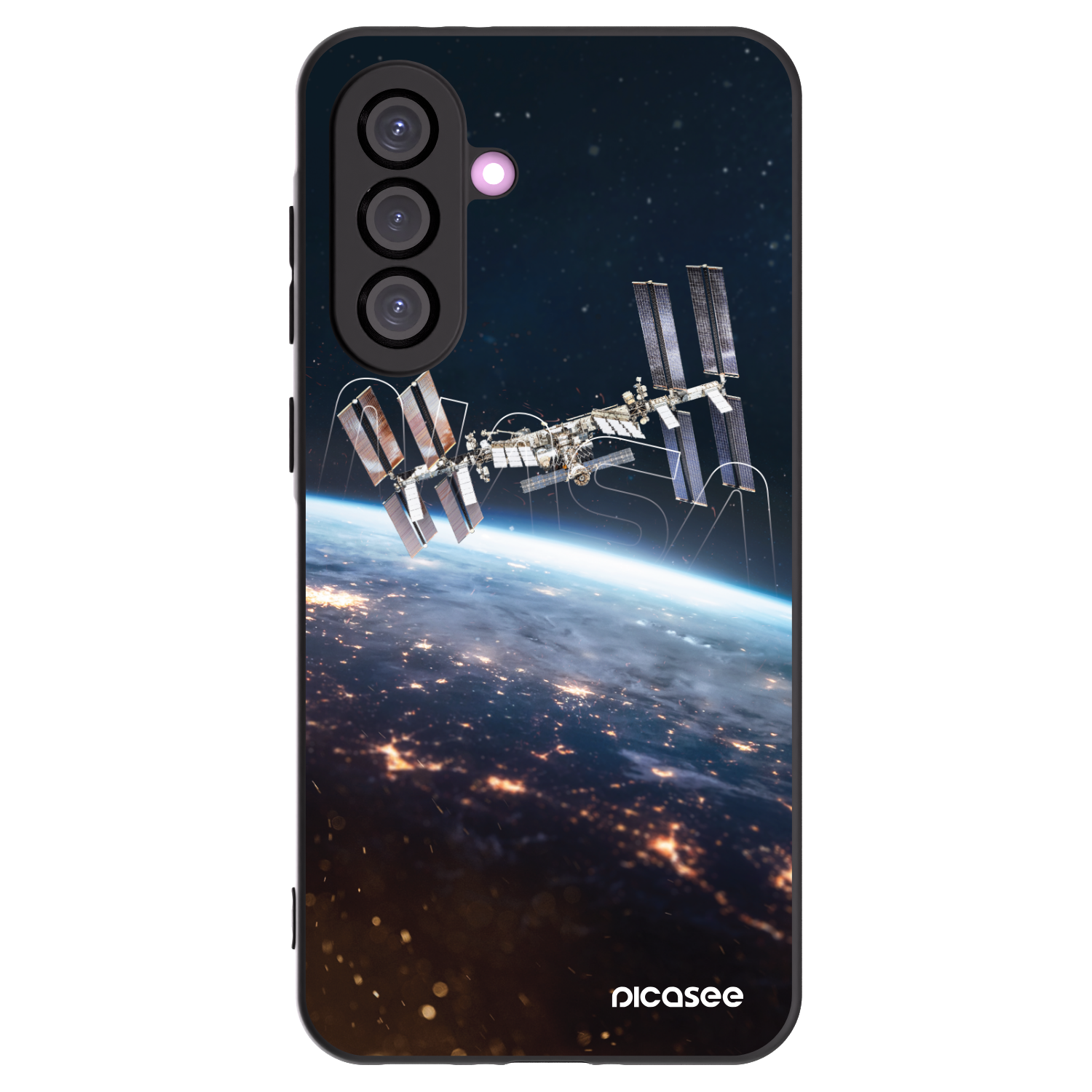 Picasee silikonowe czarne etui na Samsung Galaxy A36 5G - Station