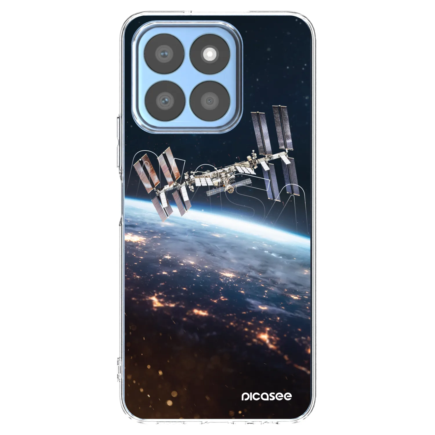 Picasee silikonowe przeźroczyste etui na Honor X8c - Station