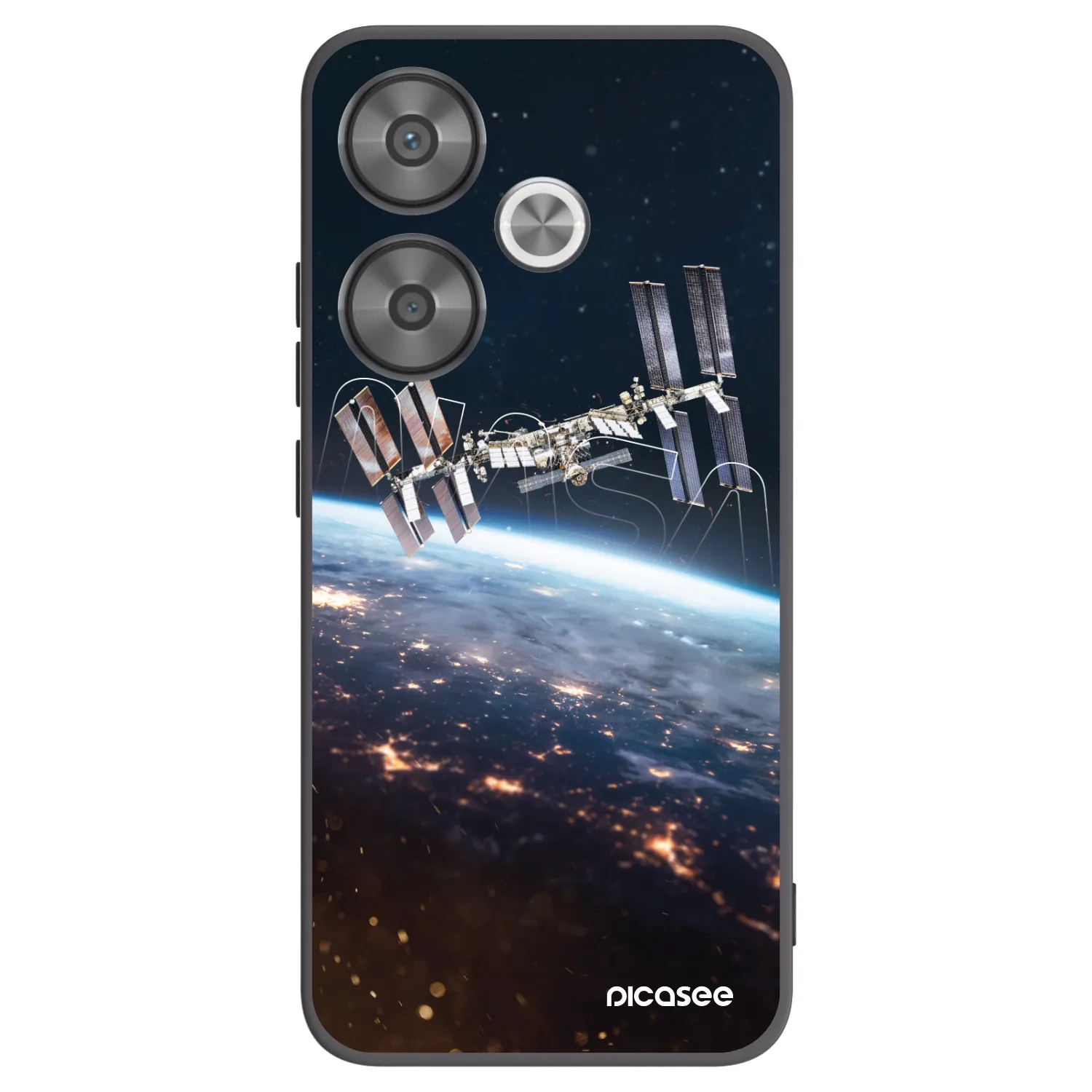 Picasee silikonowe czarne etui na Xiaomi Poco F6 - Station