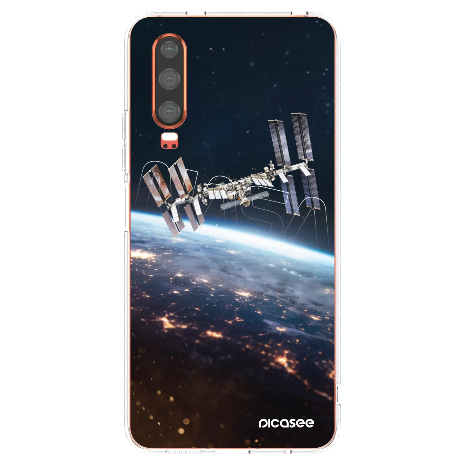 Picasee silikonowe przeźroczyste etui na Huawei P30 - Station