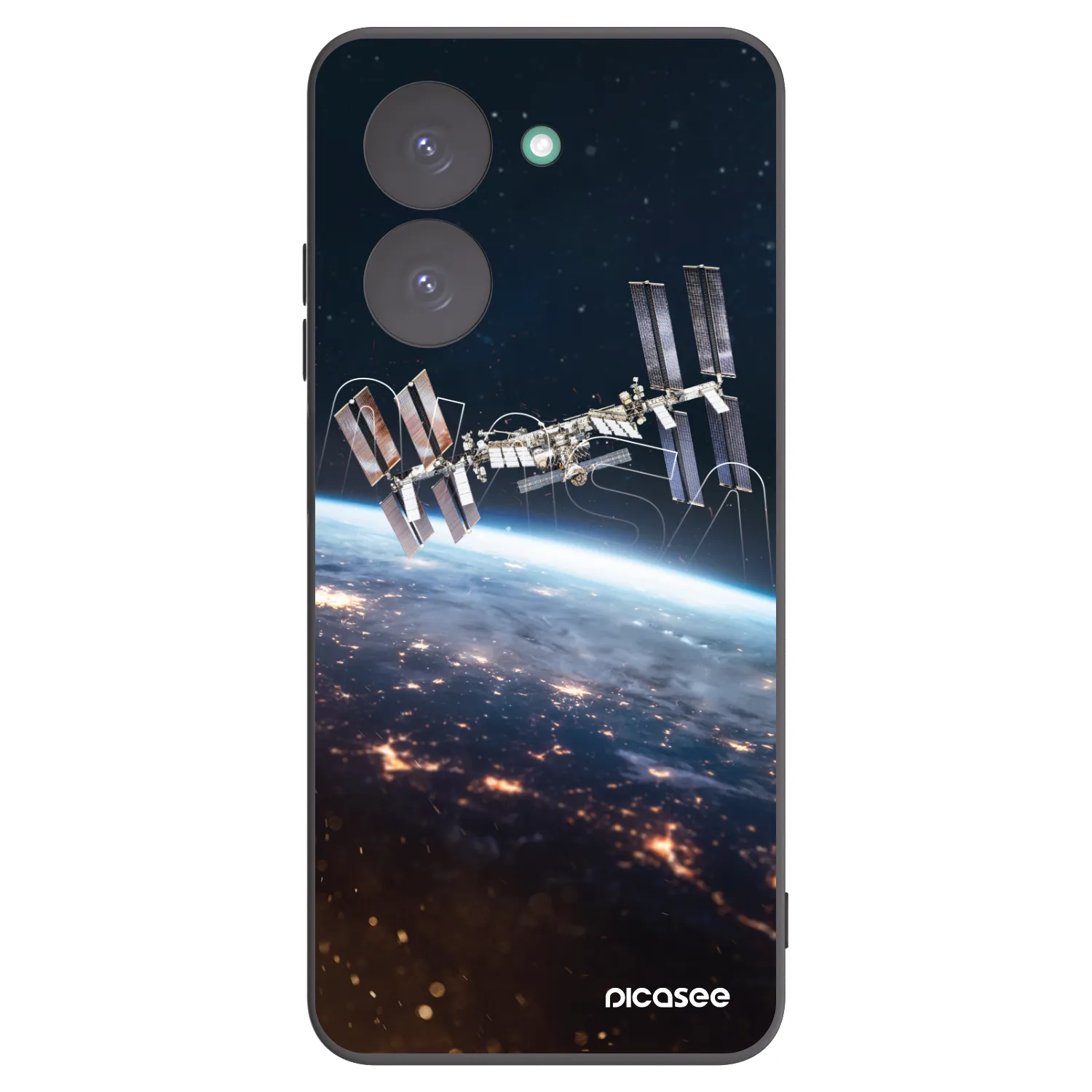 Picasee silikonowe czarne etui na Xiaomi Redmi A5 - Station