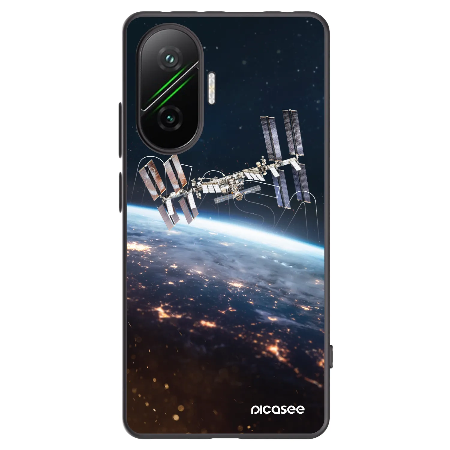 Picasee silikonowe czarne etui na Xiaomi Poco F7 Pro 5G - Station