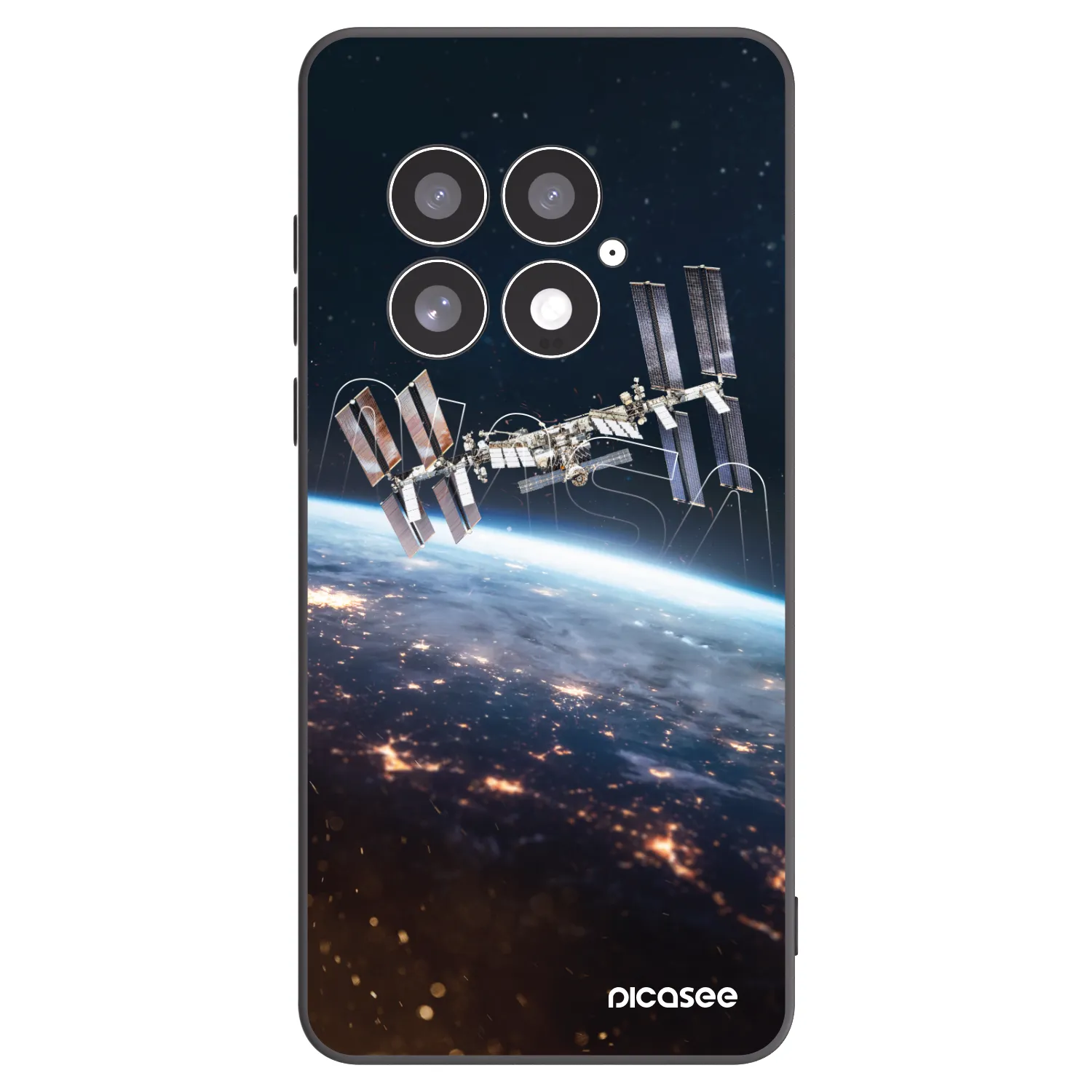 Picasee silikonowe czarne etui na OnePlus 13 5G - Station