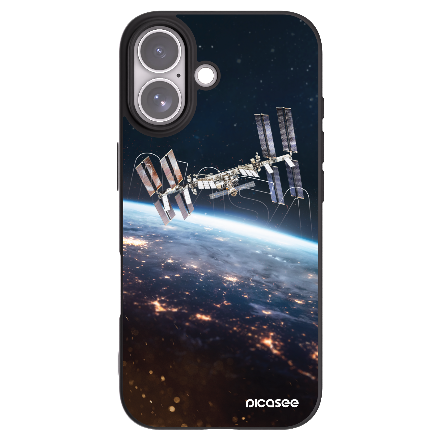 Picasee silikonowe czarne etui na Apple iPhone 17 - Station