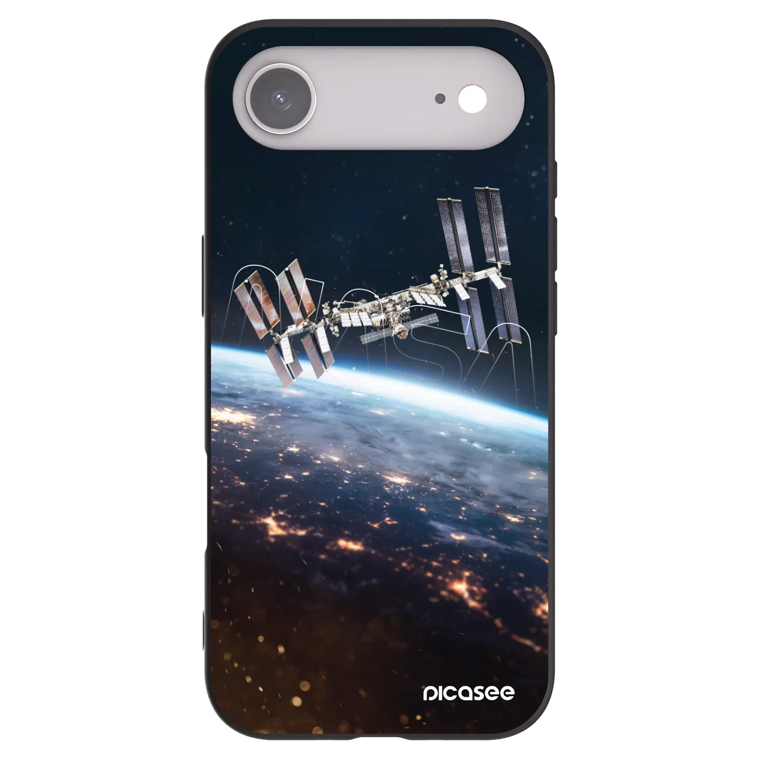 Picasee silikonowe czarne etui na Apple iPhone Air - Station