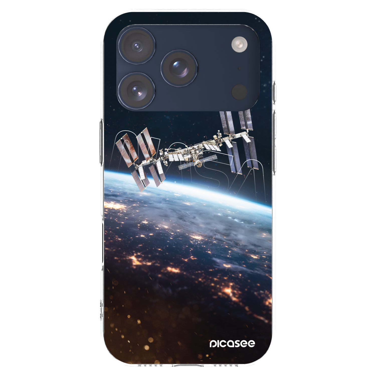 Picasee silikonowe przeźroczyste etui na Apple iPhone 17 Pro - Station