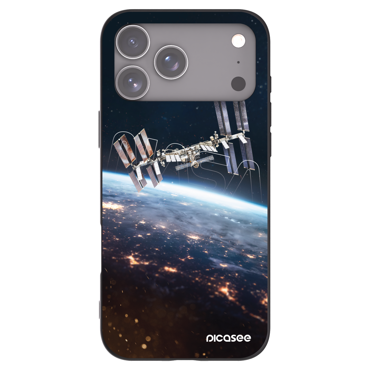 Picasee silikonowe czarne etui na Apple iPhone 17 Pro Max - Station