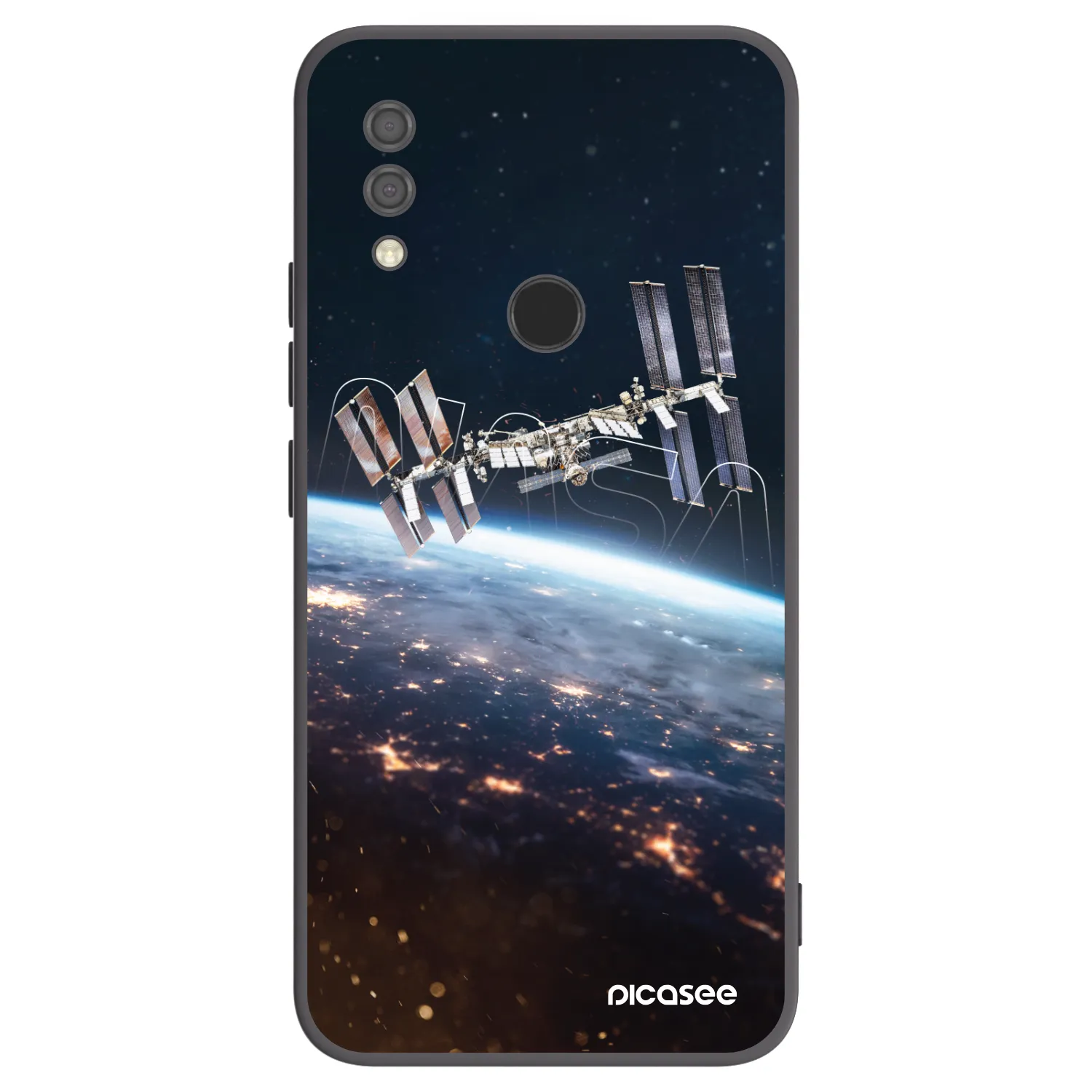 Picasee silikonowe czarne etui na Xiaomi Redmi 7 - Station
