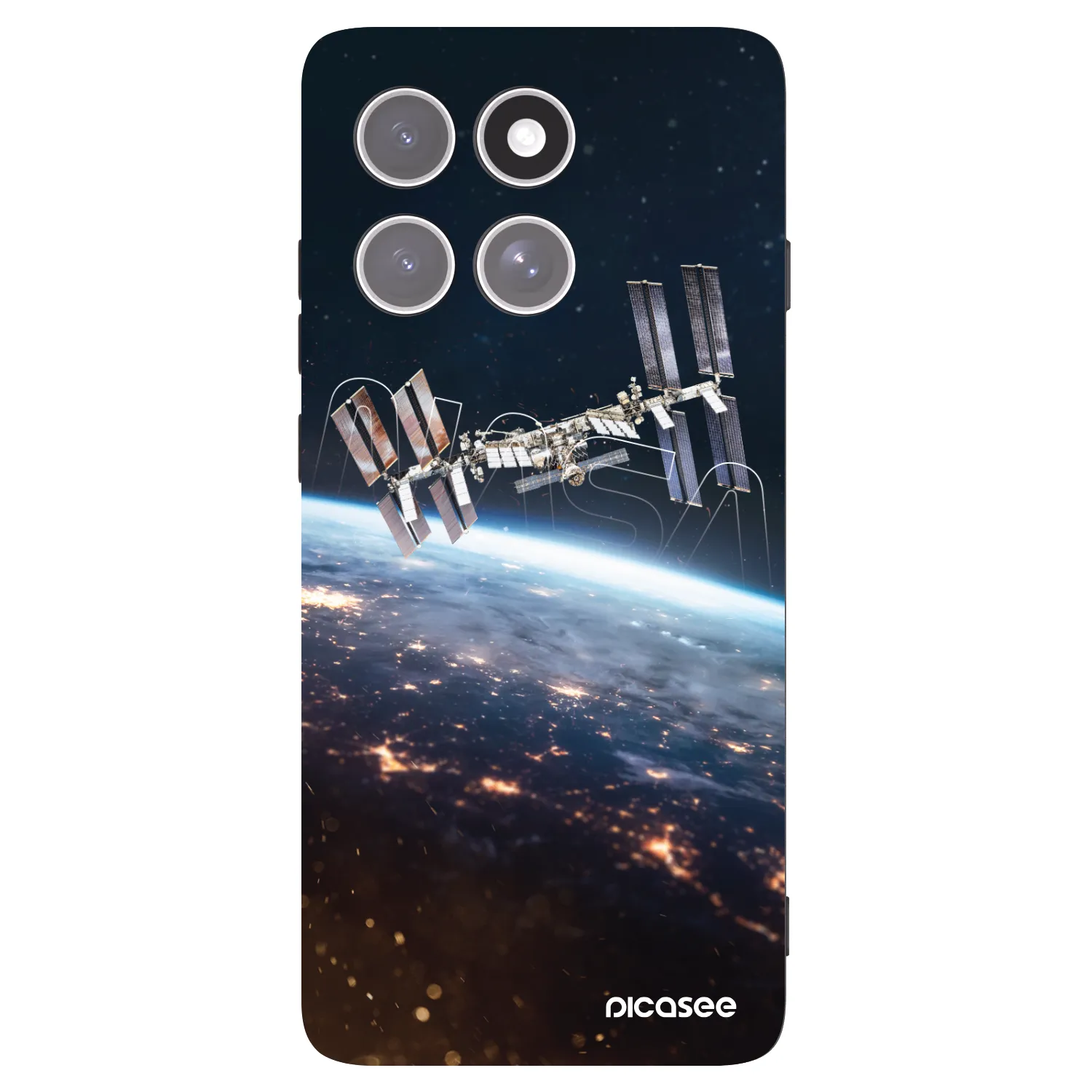 Picasee silikonowe czarne etui na Motorola Edge 60 Pro - Station