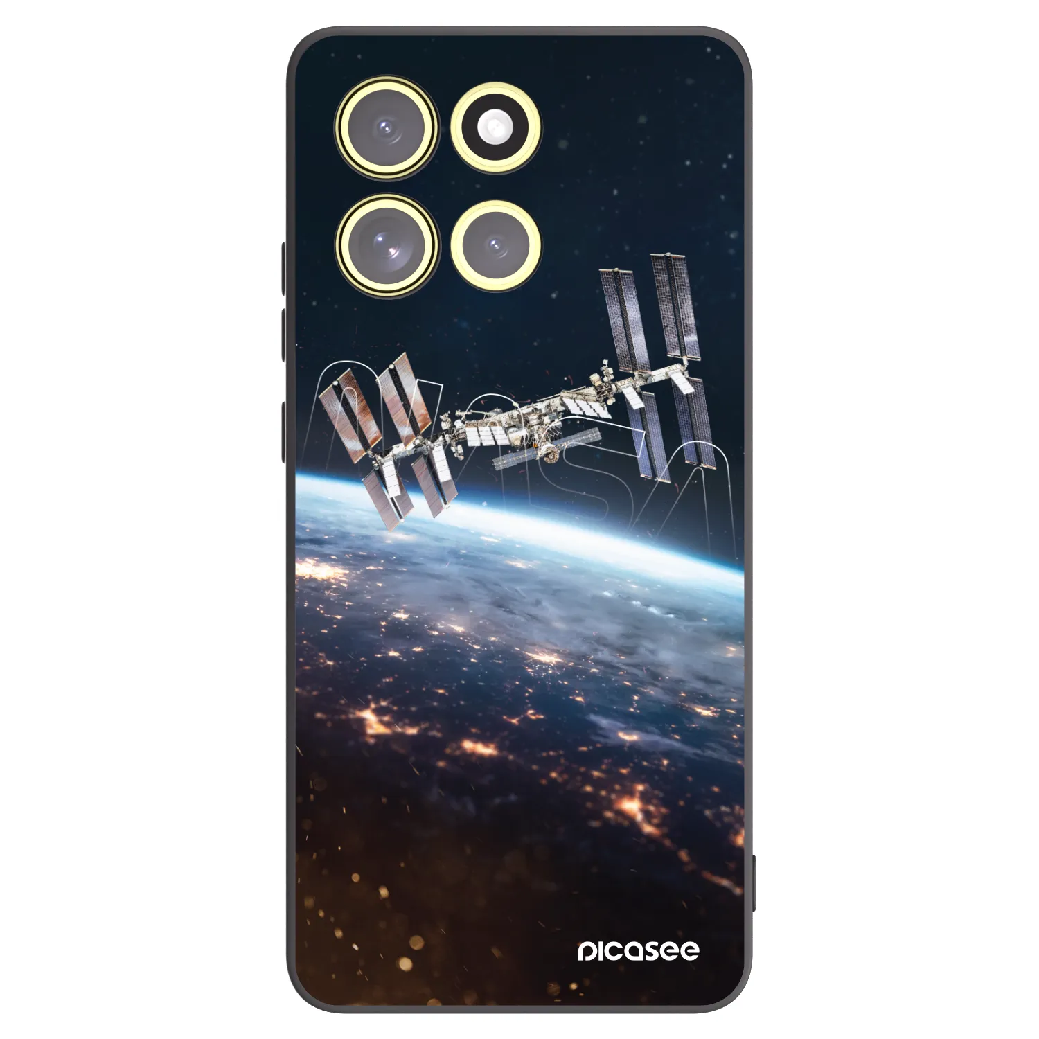 Picasee silikonowe czarne etui na Motorola Moto G86 5G - Station