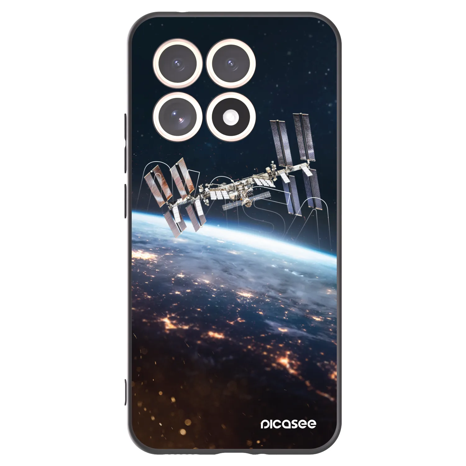 Picasee silikonowe czarne etui na Xiaomi 15T - Station