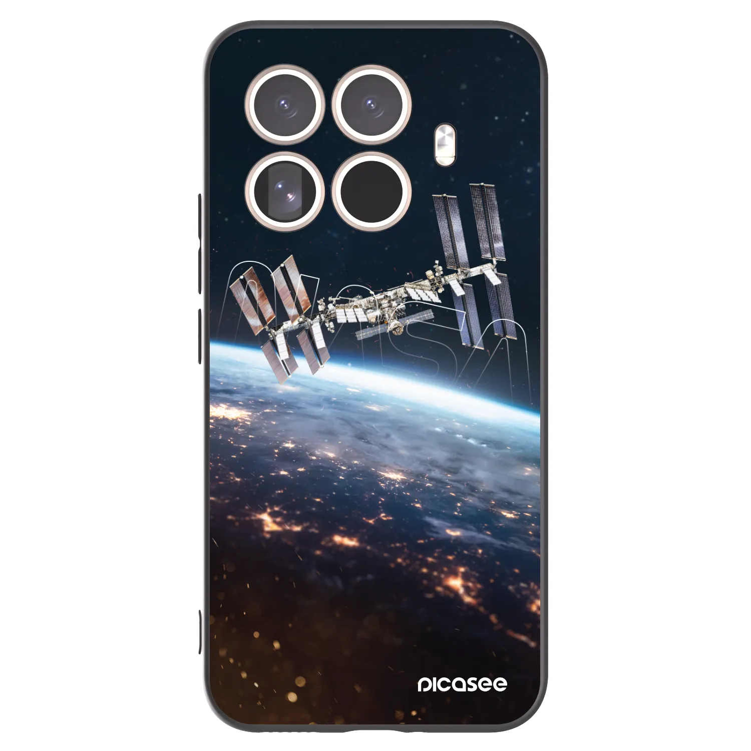 Picasee silikonowe czarne etui na Xiaomi 15T Pro - Station