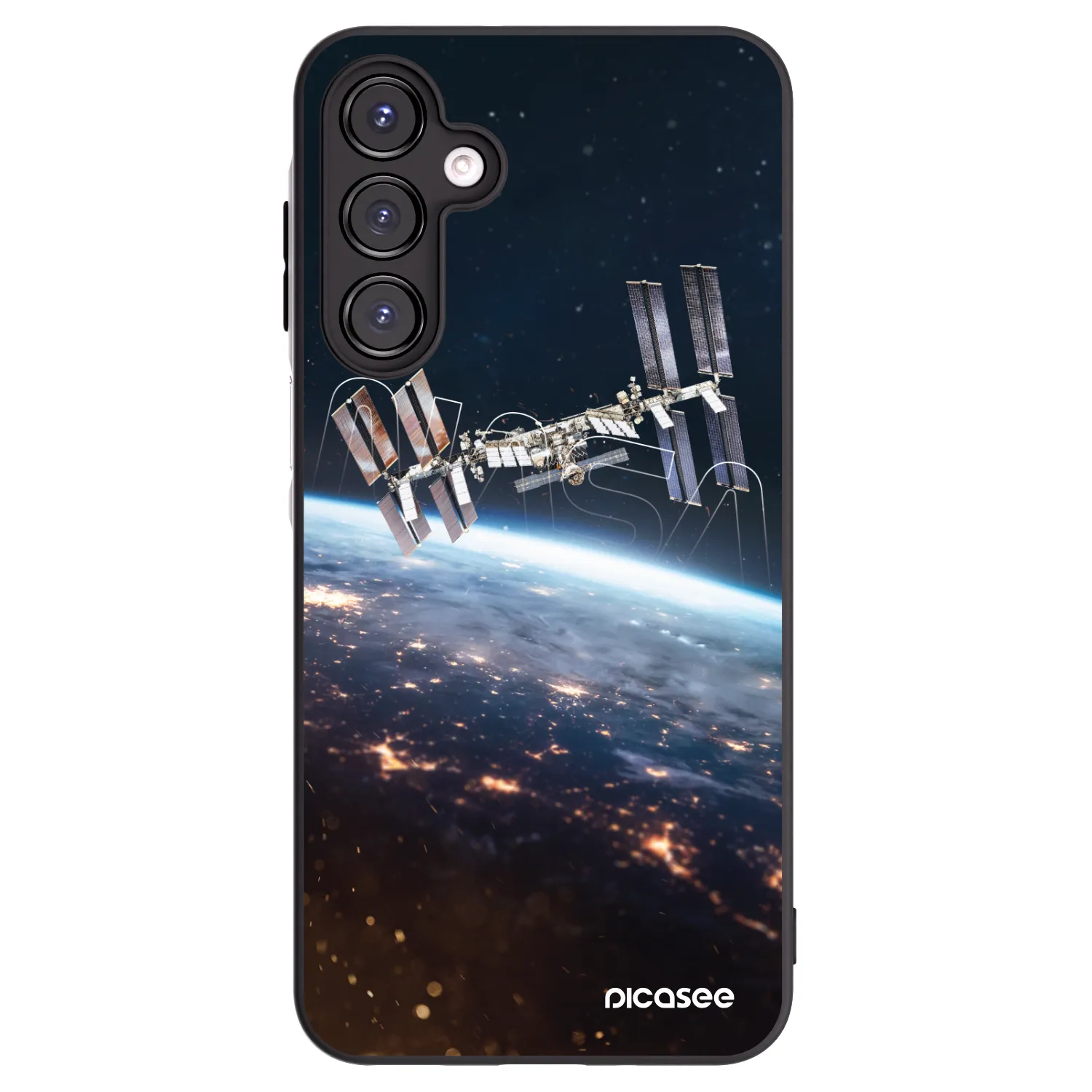 Picasee silikonowe czarne etui na Samsung Galaxy A16 4G - Station